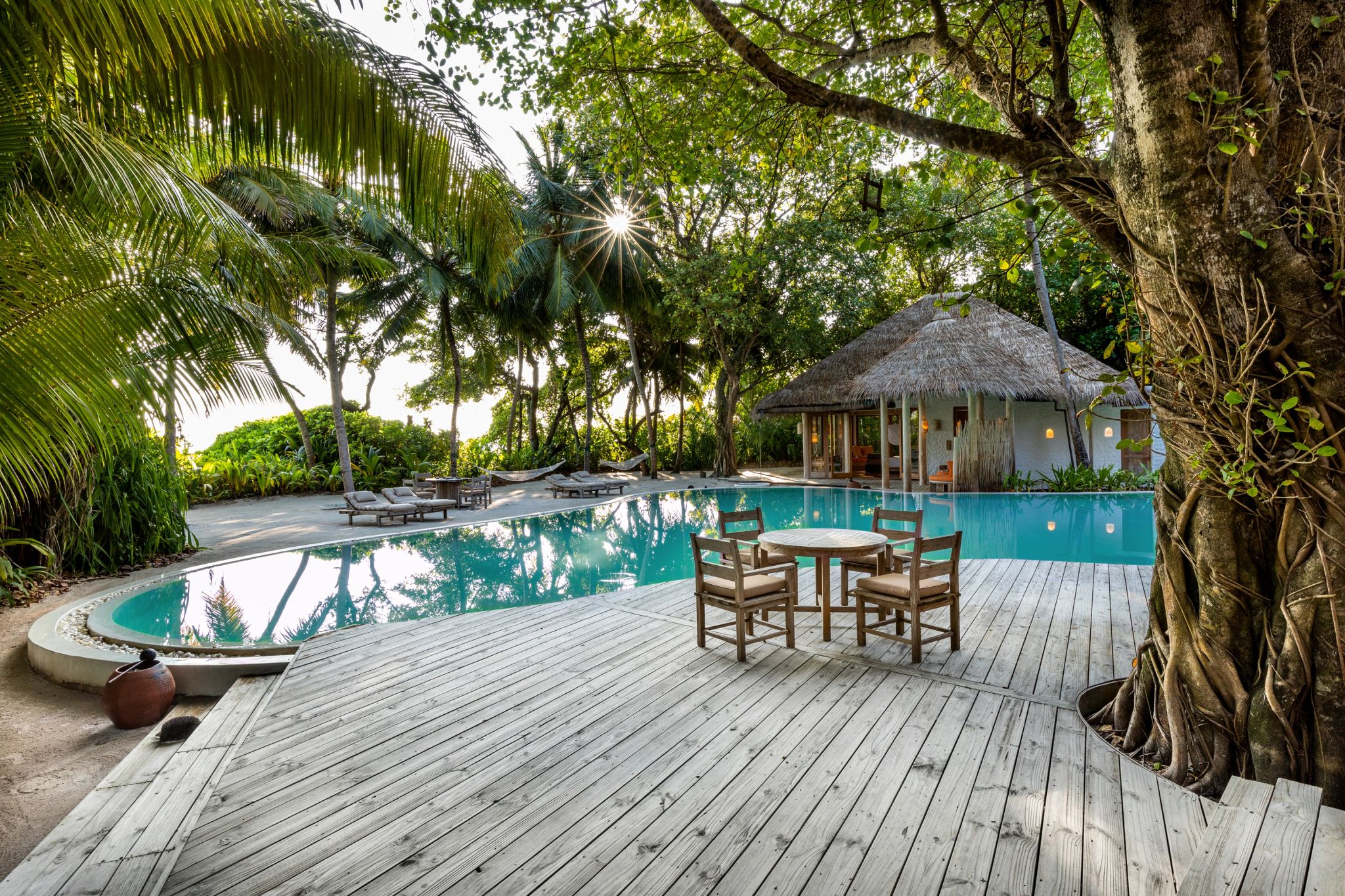 Villa 14 piscina privativa - resort exclusivo - hospedagem maldivas