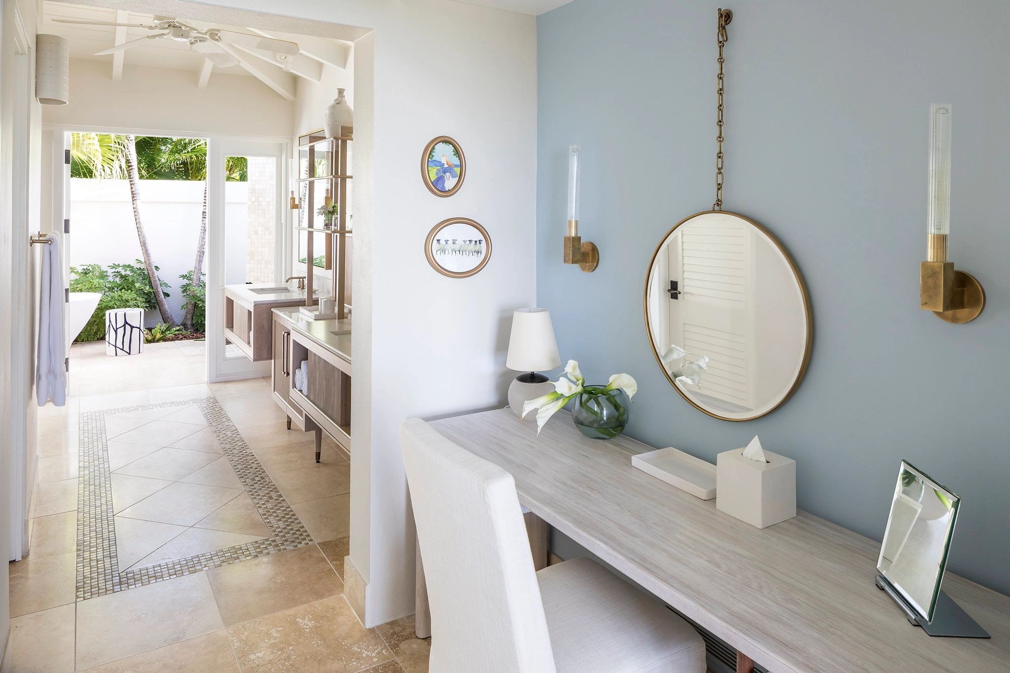 Beachside Suite area de trabalho - escritório - suite de luxo - suite moderna - escrivaninha