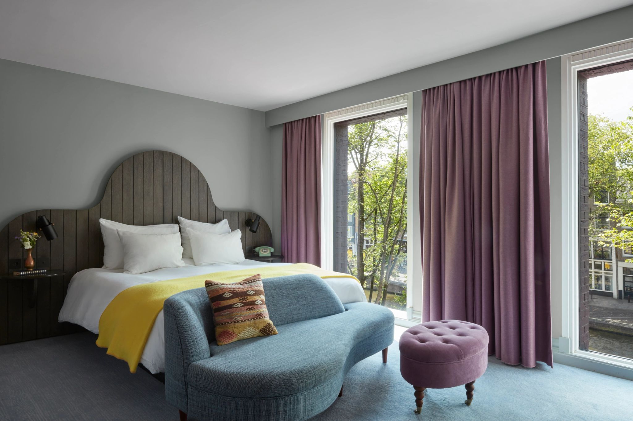 Classic Canal View King quarto de luxo - vista panoramica - cama king-size