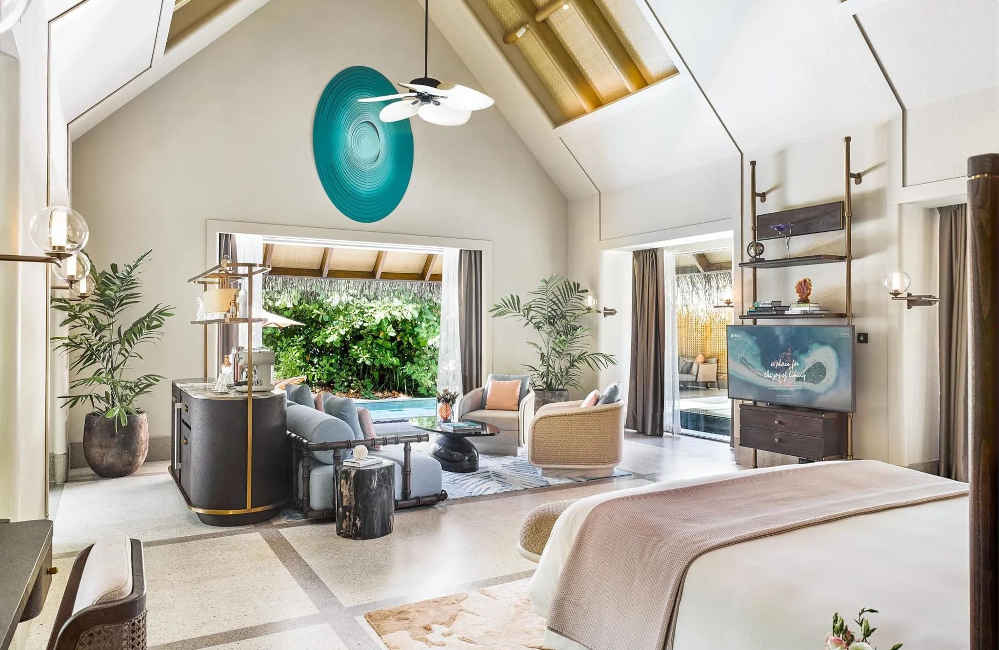 suite vista mar - quarto casal - decoração de madeira - quarto moderno