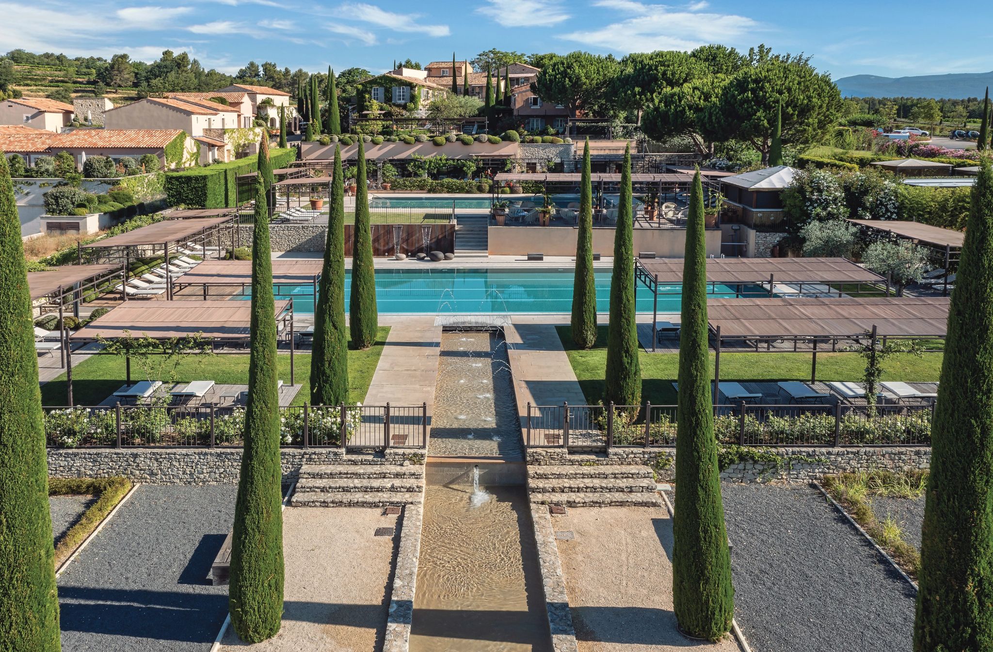 Piscina externa Coquillade Provence piscina de luxo – area de lazer – piscina ao ar livre - piscina externa - piscina