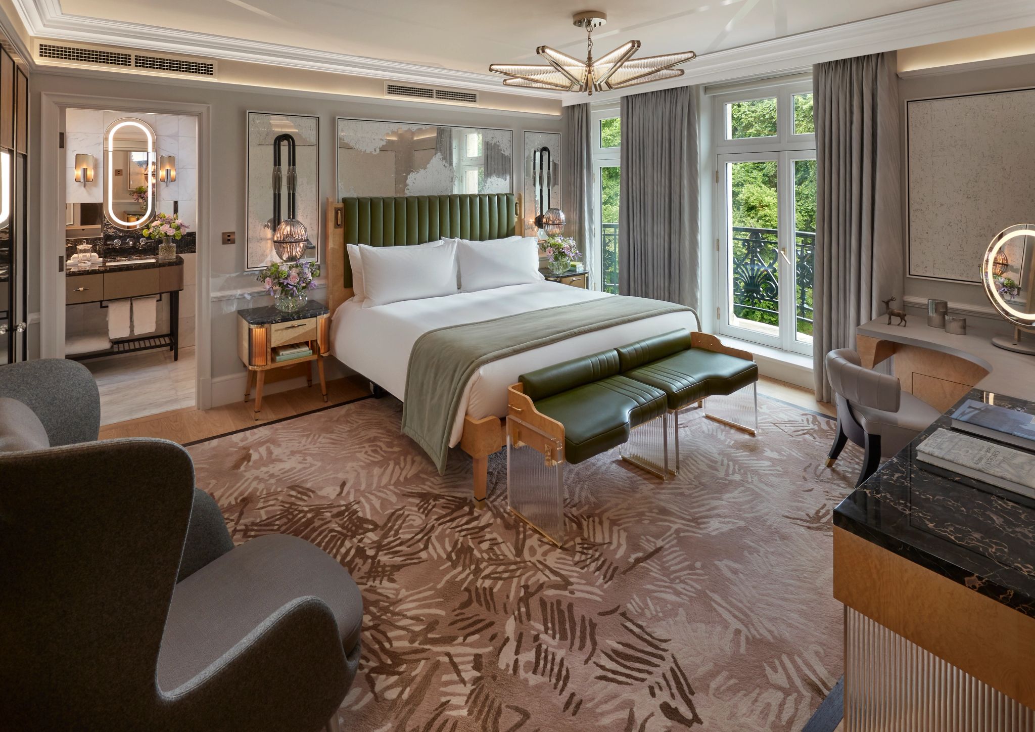 suite de luxo - suite vista hyde park - suite casal - suite king - cama king