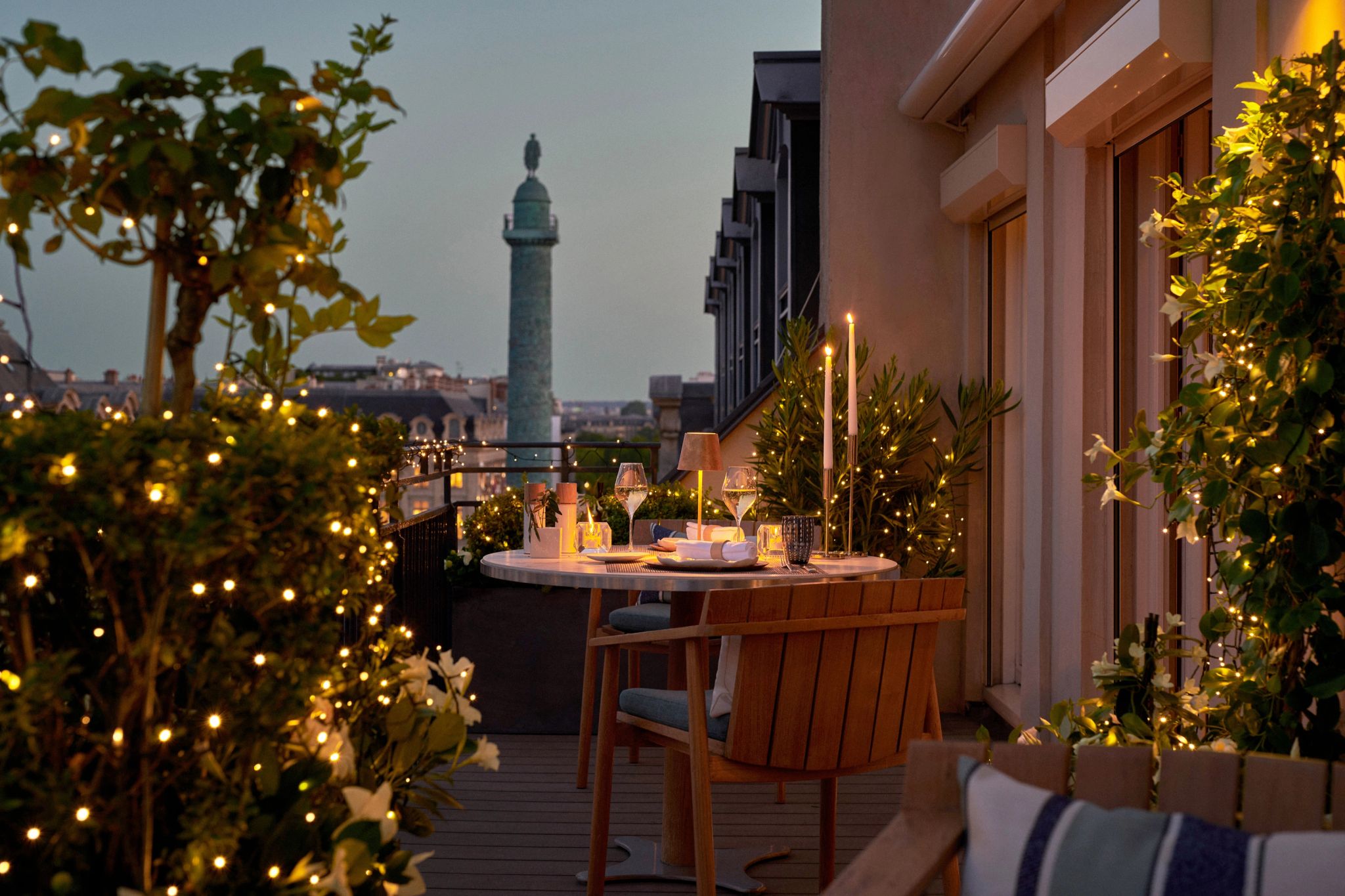 Vendôme Suite   jantar na suite - varanda privativa - suite do hotel