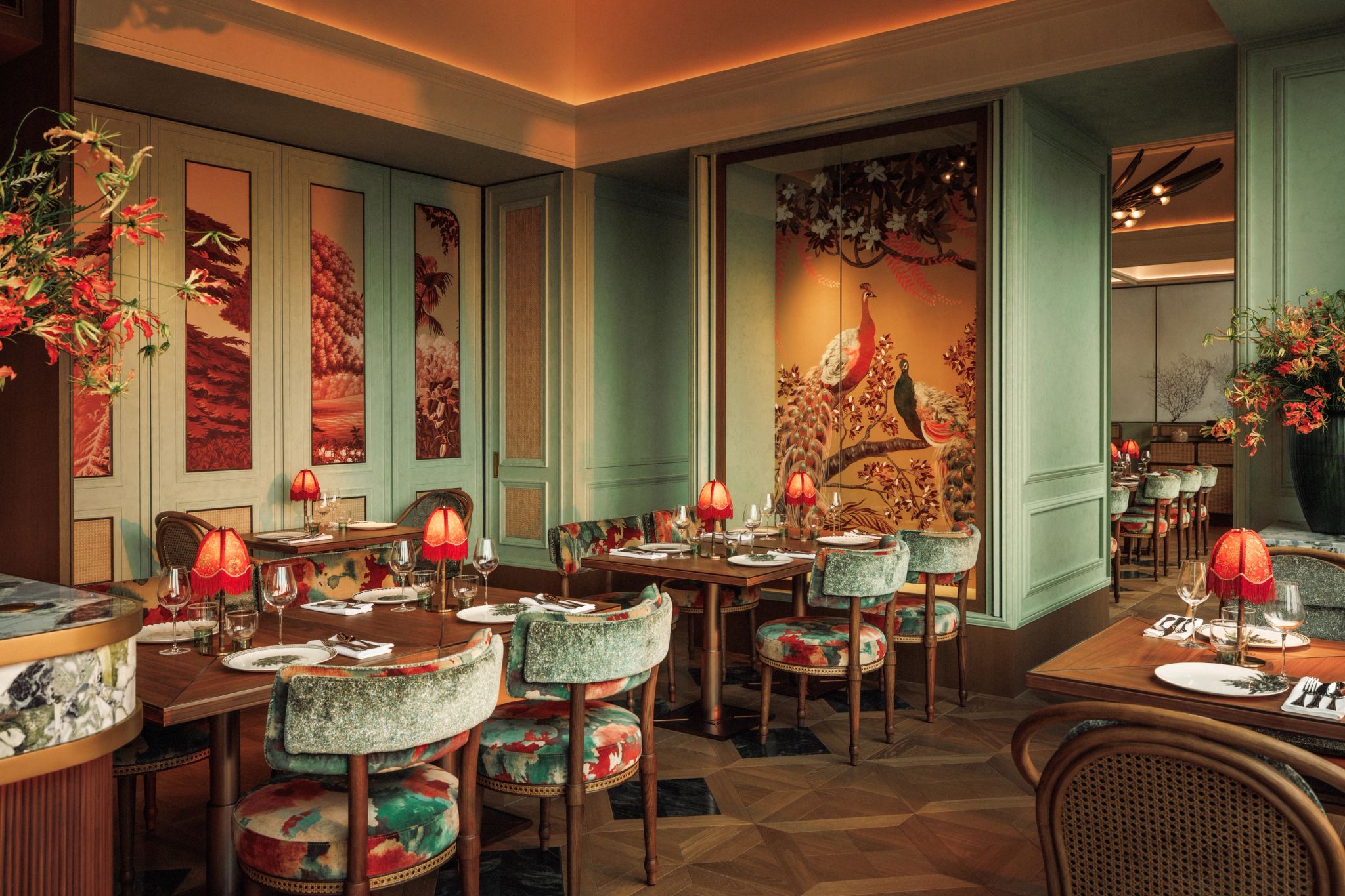 interior bombay club dubai - restaurante exclusivo hotel - resort jumeirah