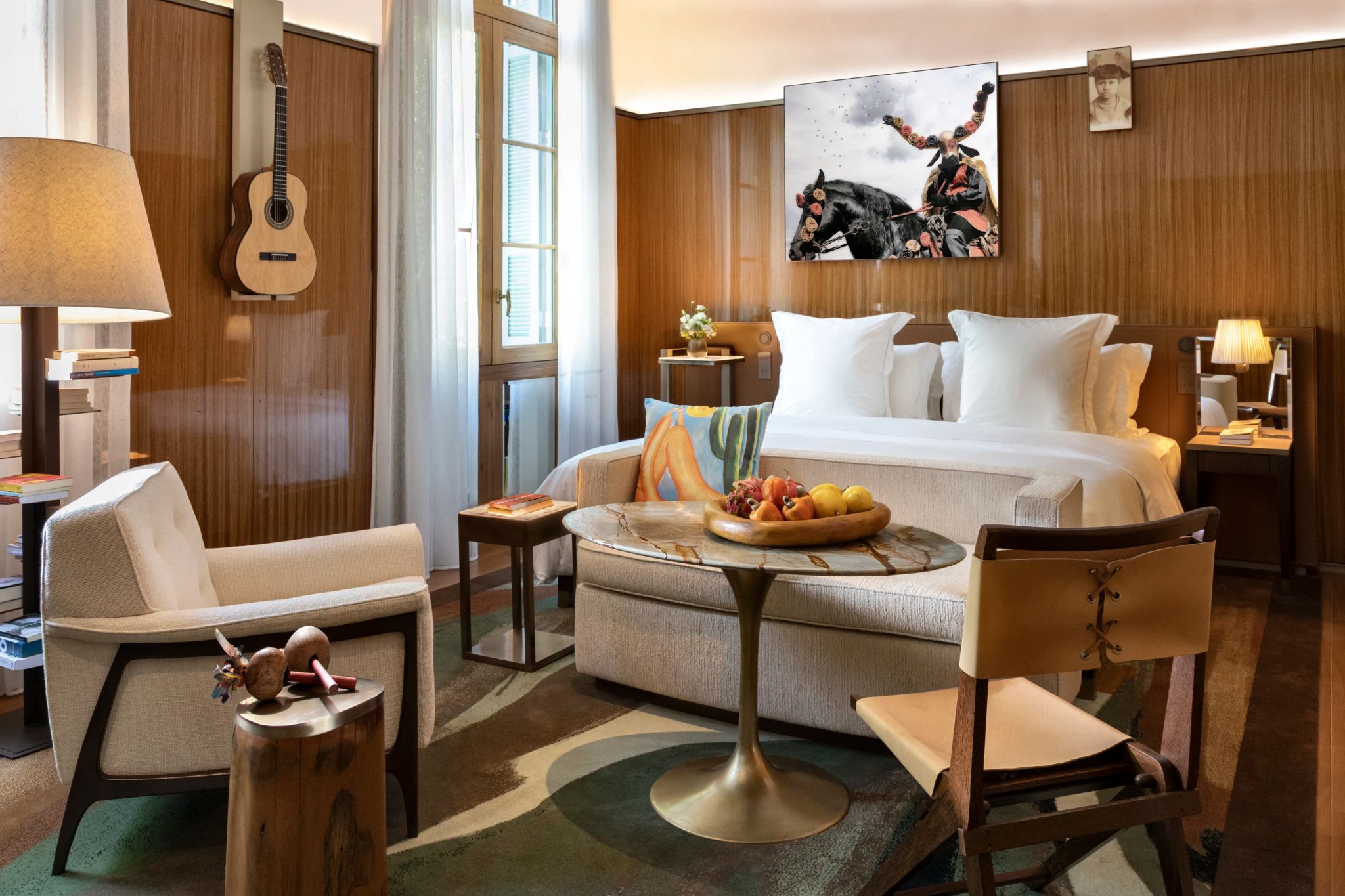 quarto premier king do hotel rosewood, quarto de hotel de luxo