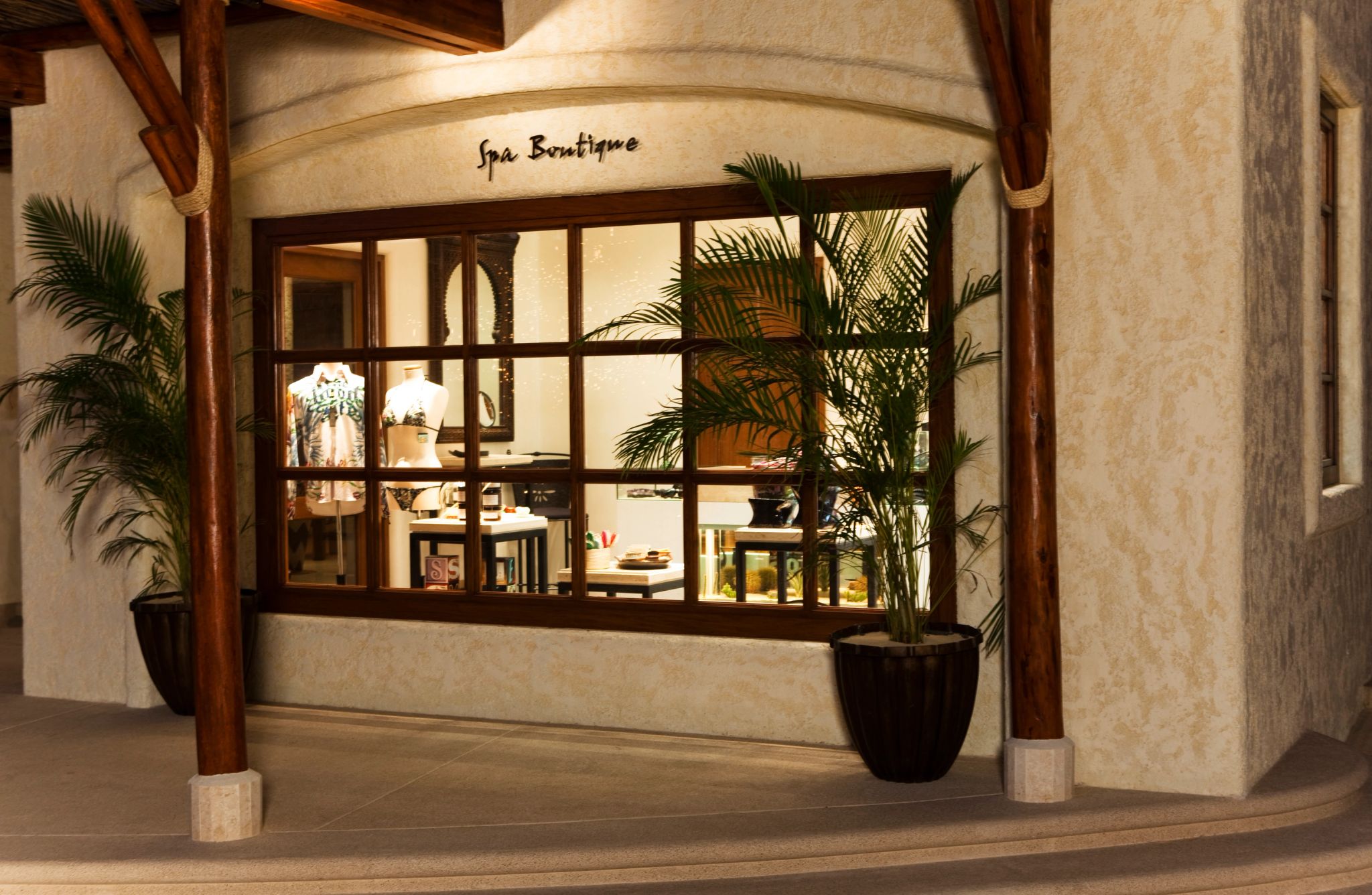 Boutique do Spa Las Ventanas boutique do spa- vitrine de loja - spa bem estar - spa de luxo