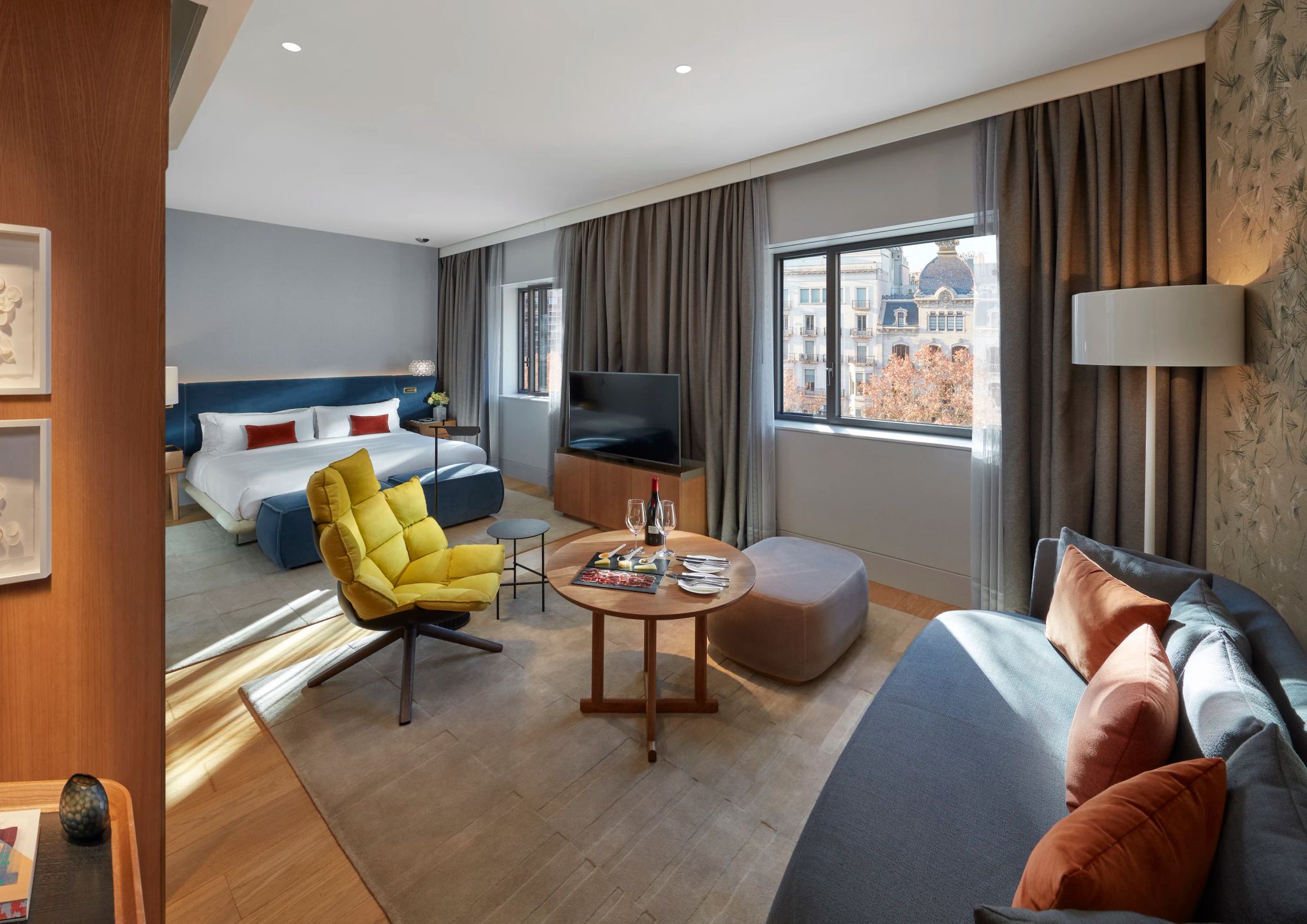 suite com vista barcelona - suite de hotel - suite de luxo