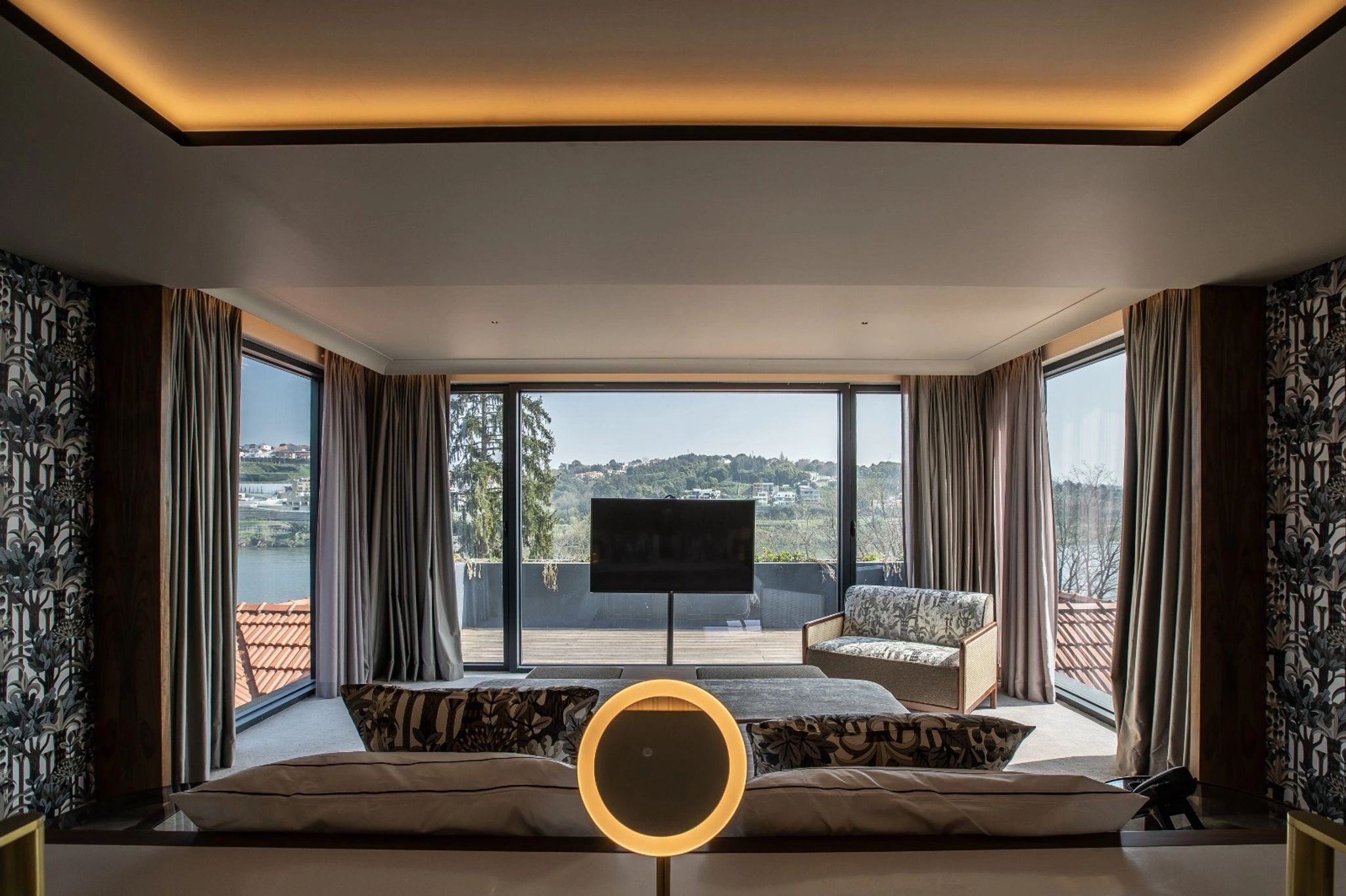 Signature Suite sala de estar - sofa de luxo