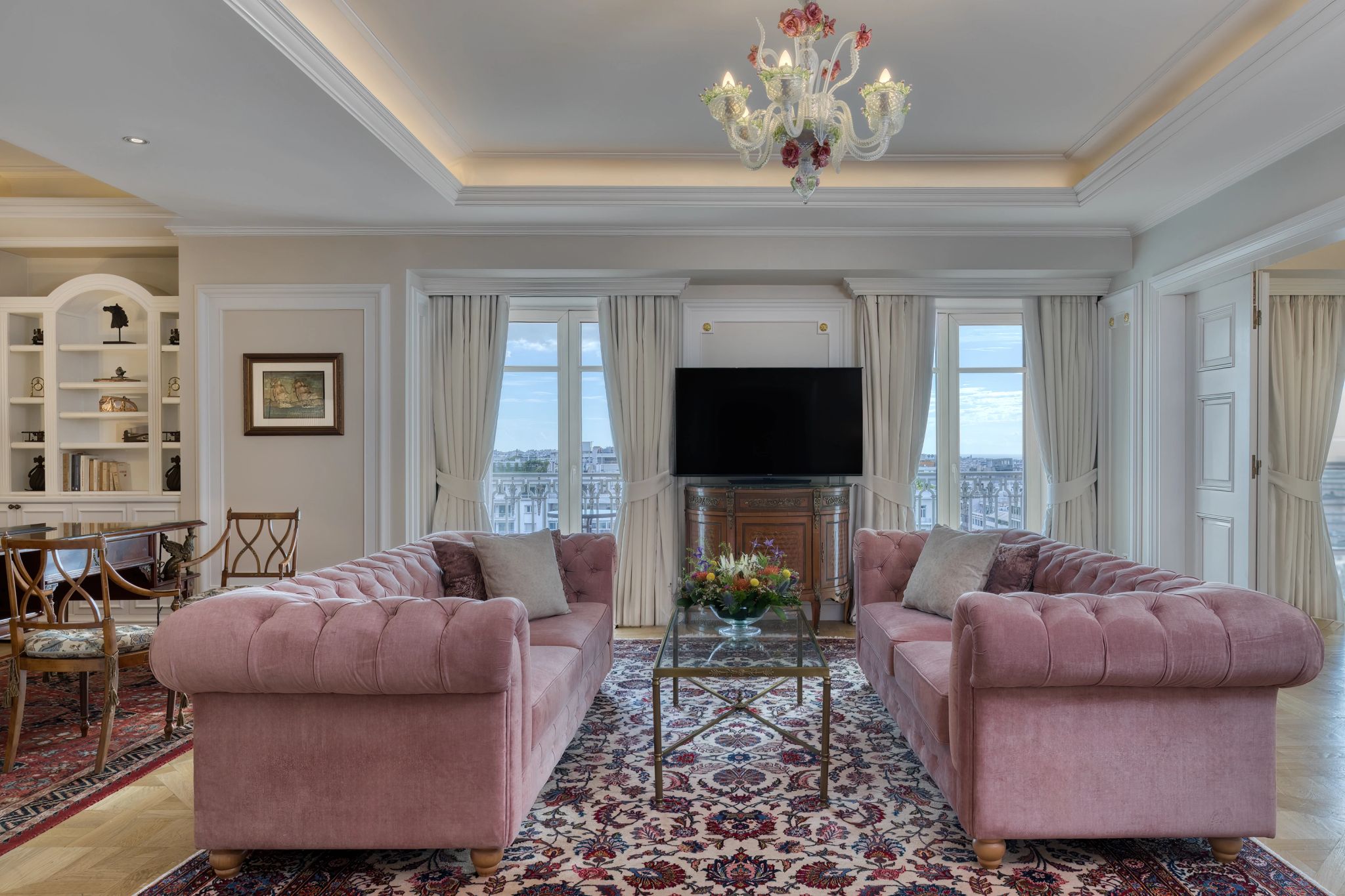 Executive Acropolis Suite One Bedroom Suite King City View sala de estar - suite com sala - sala de tv - sala classica