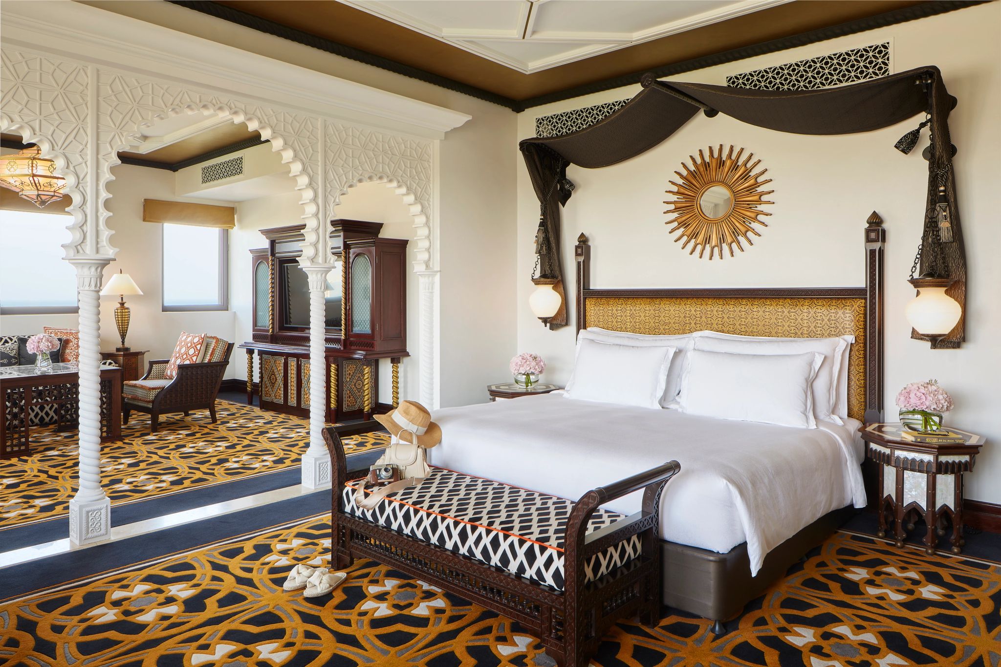 cama casal - decoraçao moderna – suite de luxo