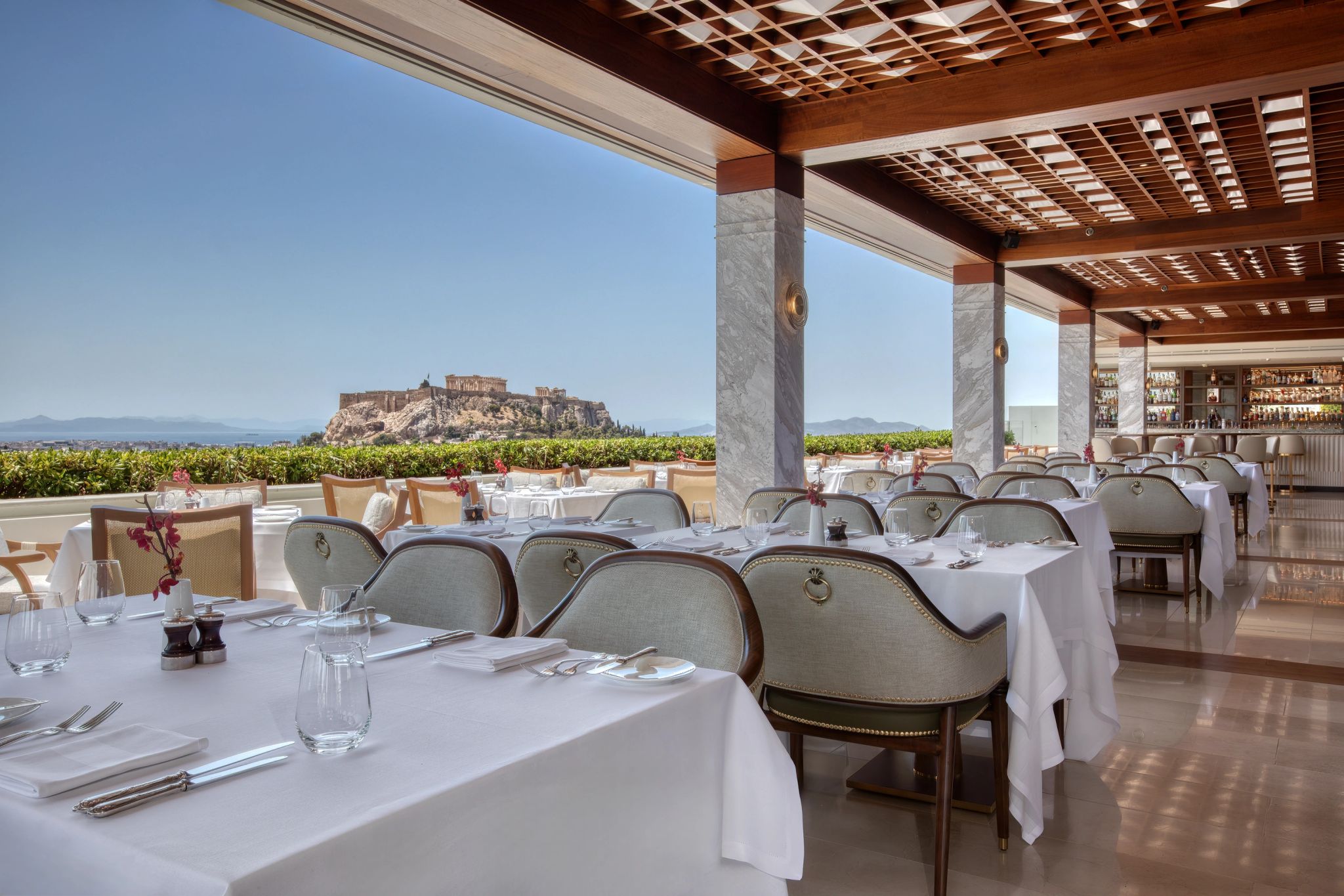 Restaurante GB Roof Garden restaurante vista acropole - restaurante premiado - vista privilegiada acropole