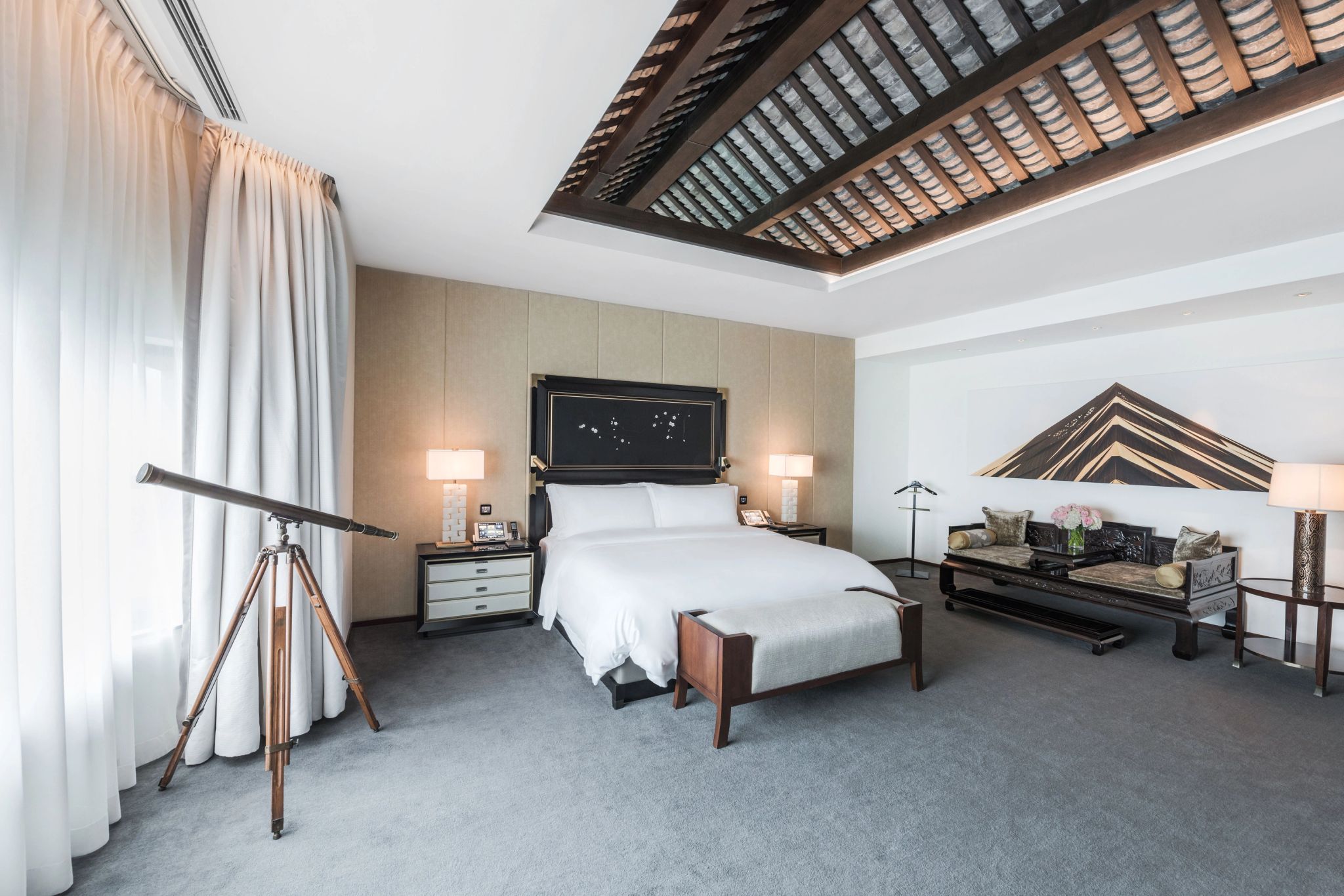 suite ampla – suite presidencial - decoraçao rustica  