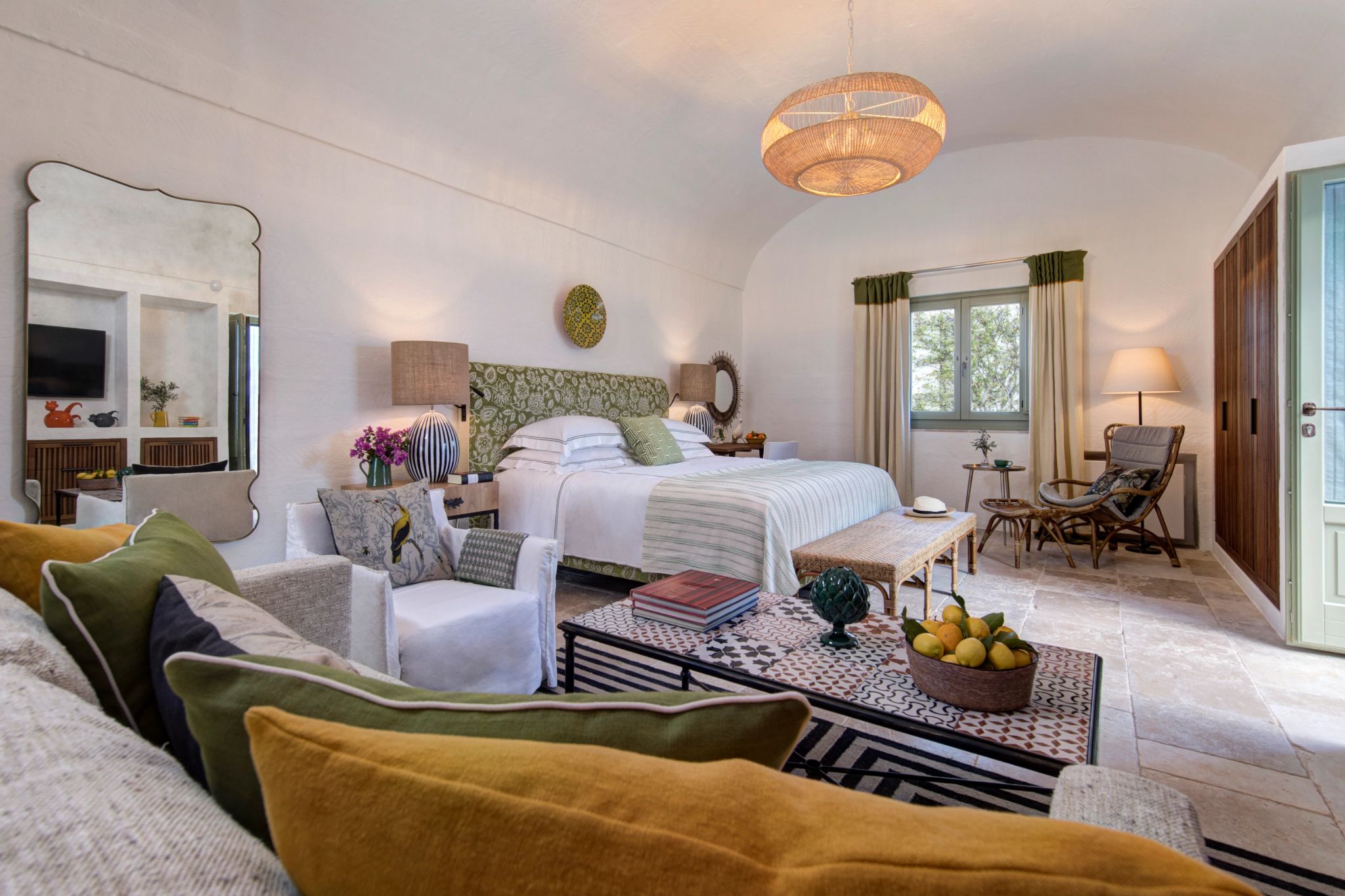 Deluxe Room Terrace and Garden quarto deluxe – area de estar - decoraçao moderno - cama king - quarto casal