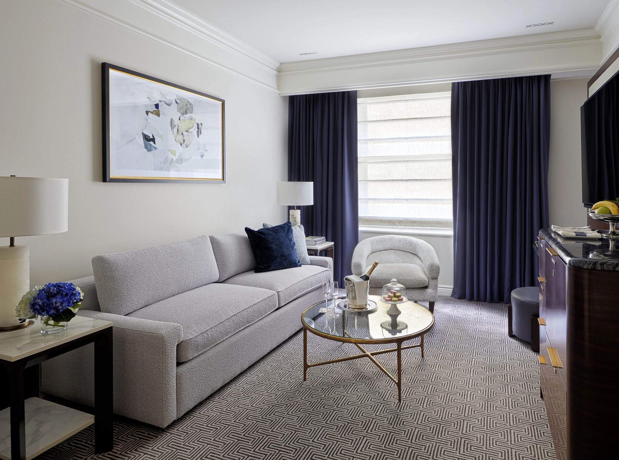 Superior Suite sala de estar – sala chique – sala de tv - sala moderna