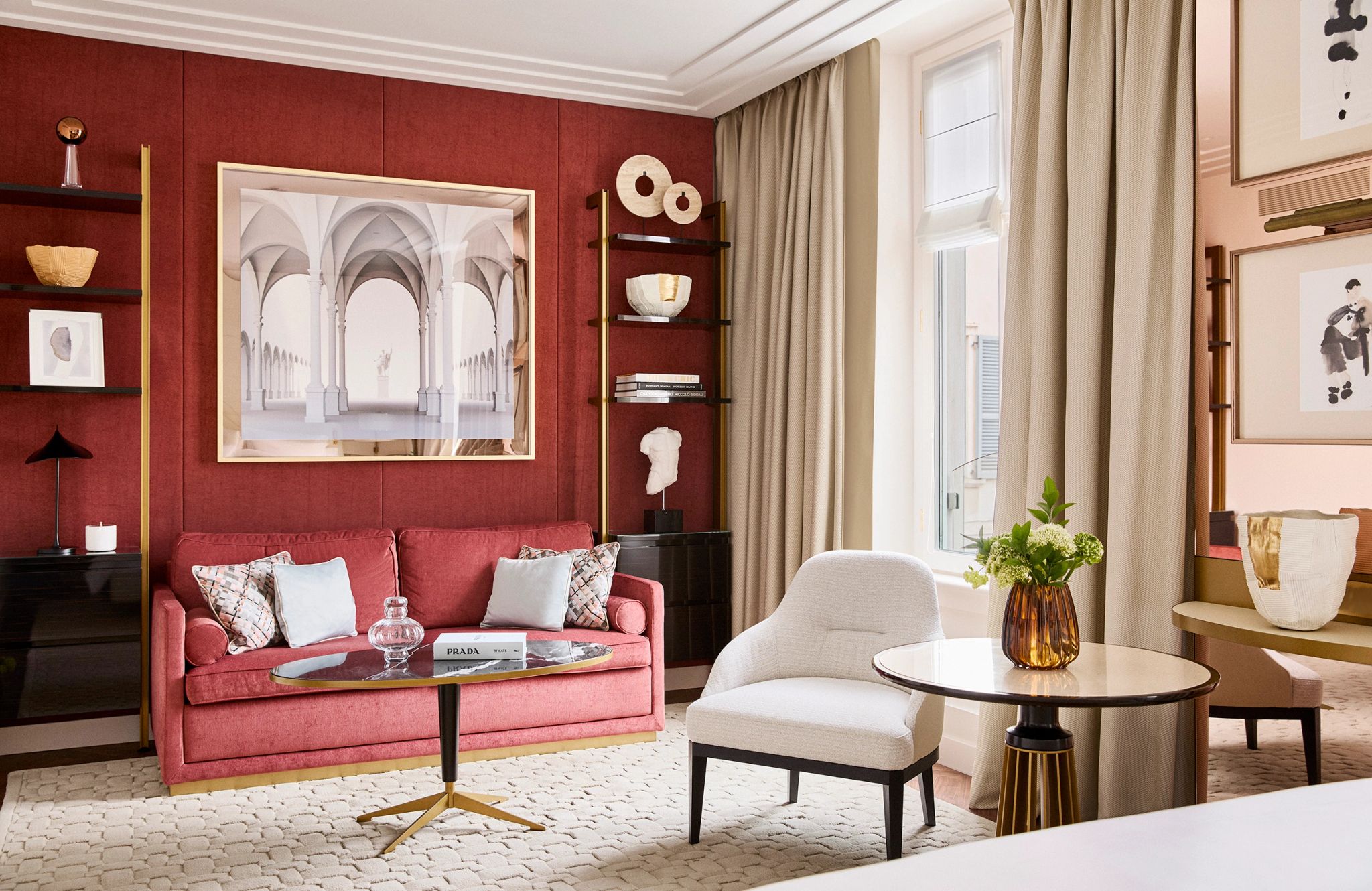 Premium Garden View sala de estar - quarto com sala - quarto vista jardim