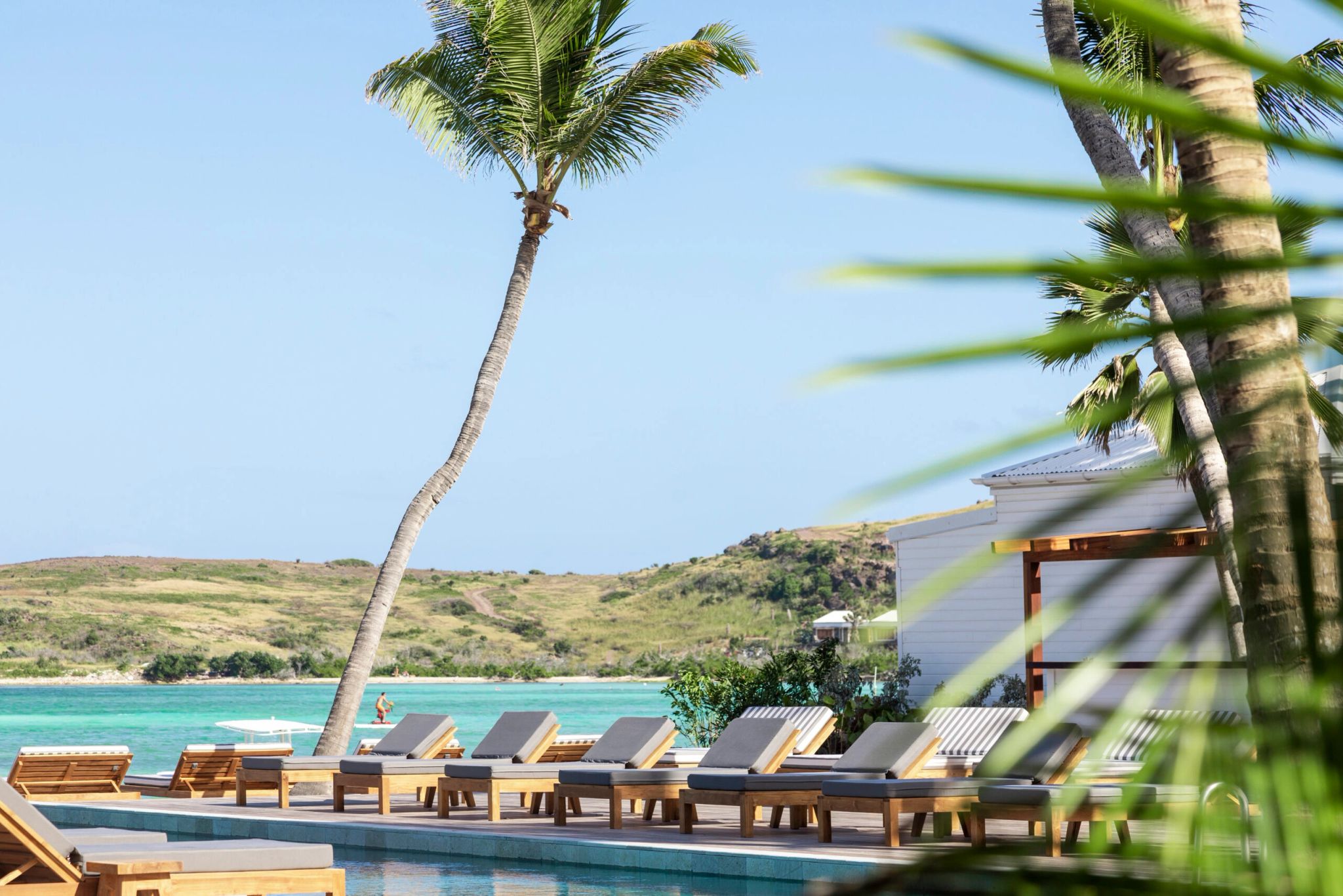 Piscina resort Le Sereno St Barth piscina vista mar - vista mar - piscina externa - piscina ao ar livre - hotel com piscina