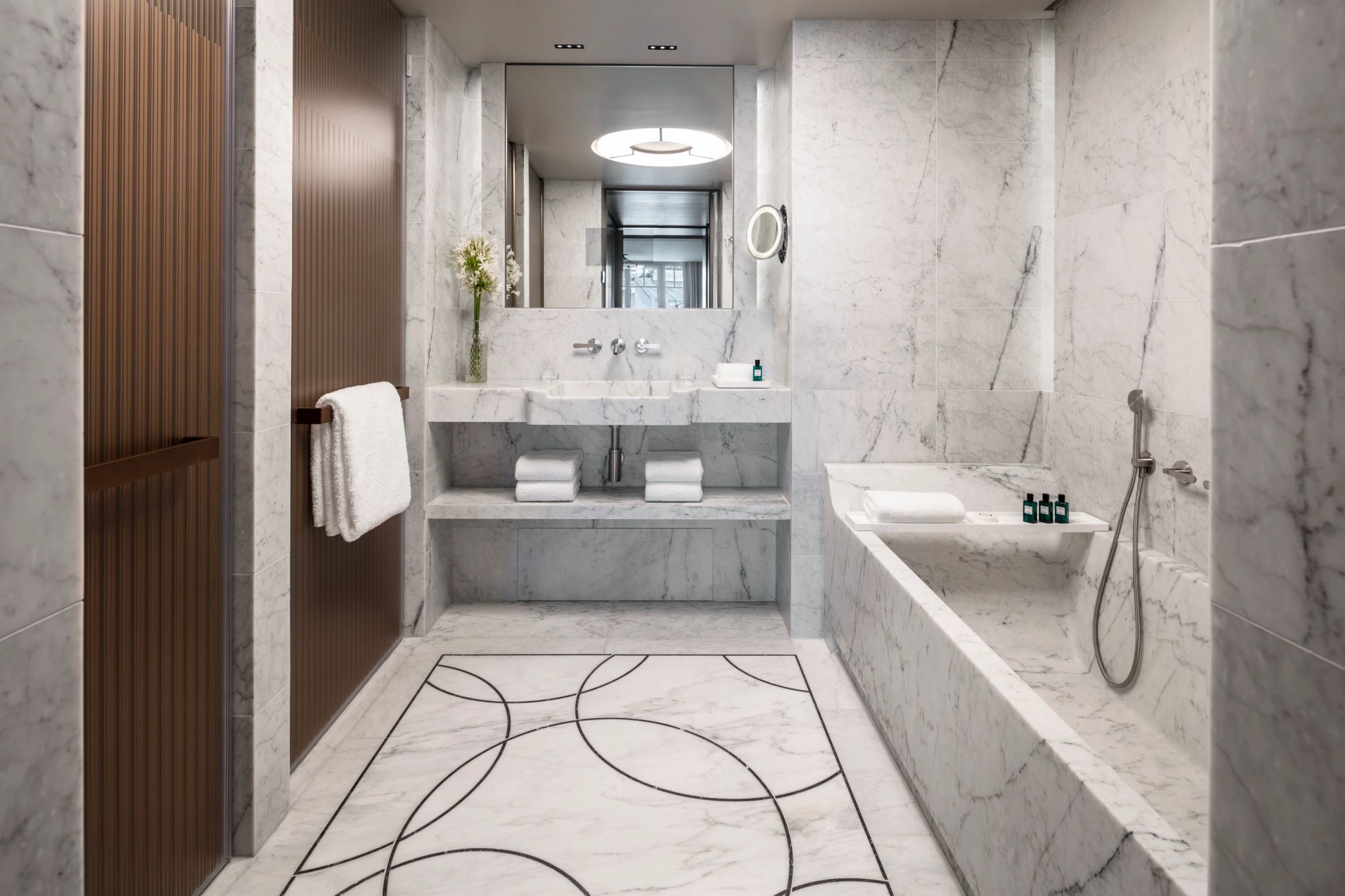 Deluxe banheiro moderno - banheiro em marmore - banheiro chique