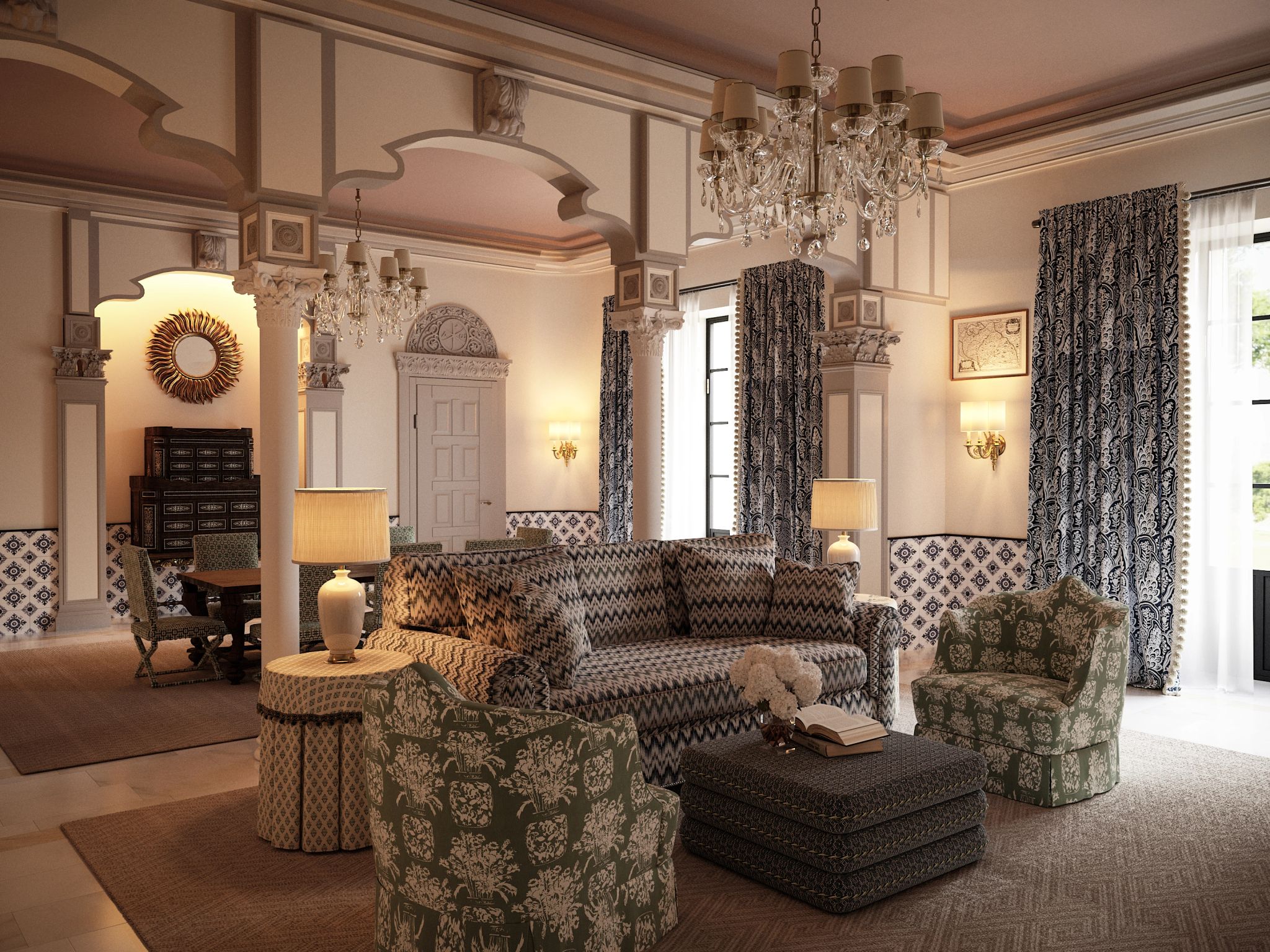 suite master - sala de estar - sofa de luxo