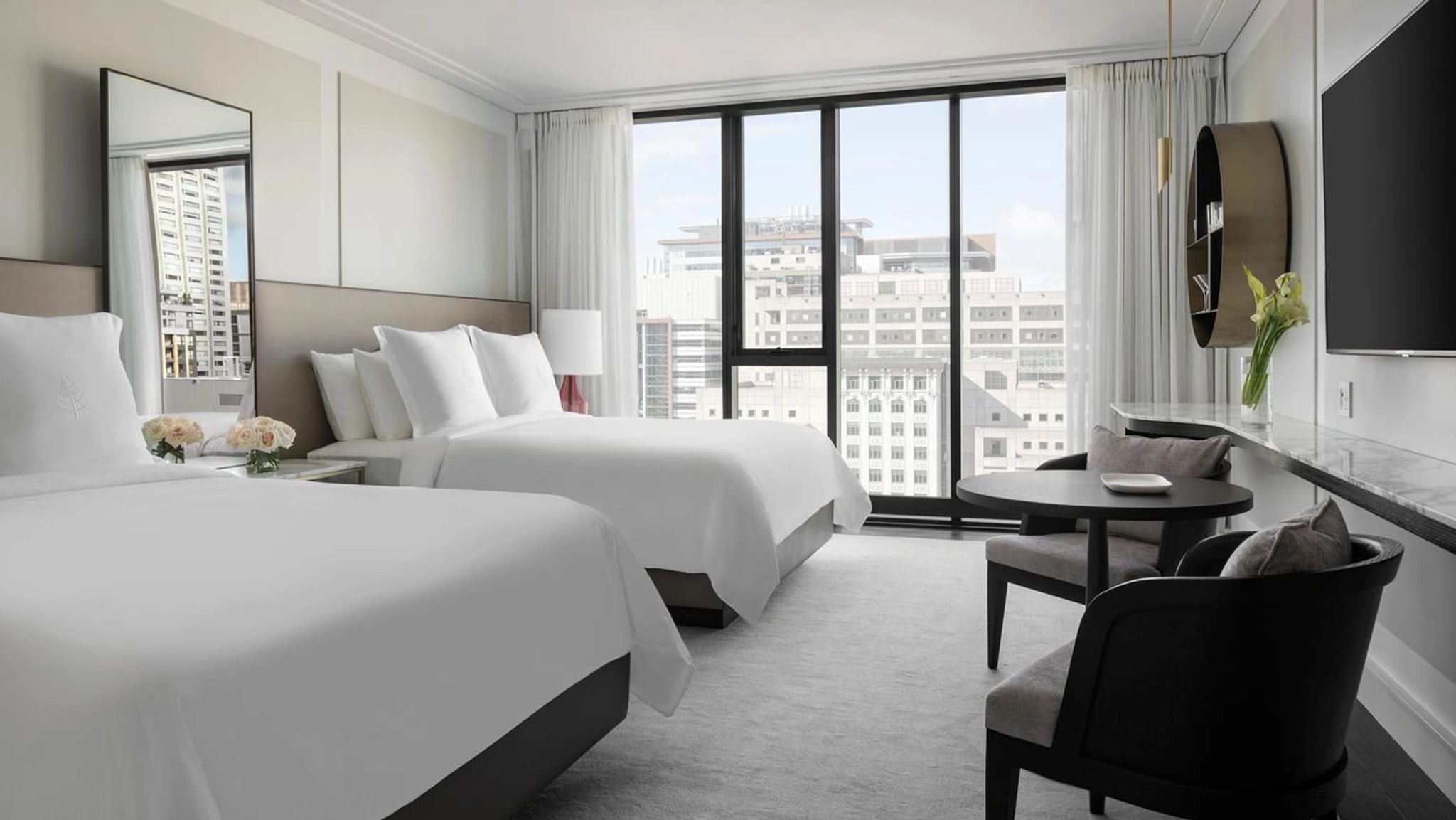 Deluxe Carré Doré Two Double quarto queen - quarto com duas camas - camas queen