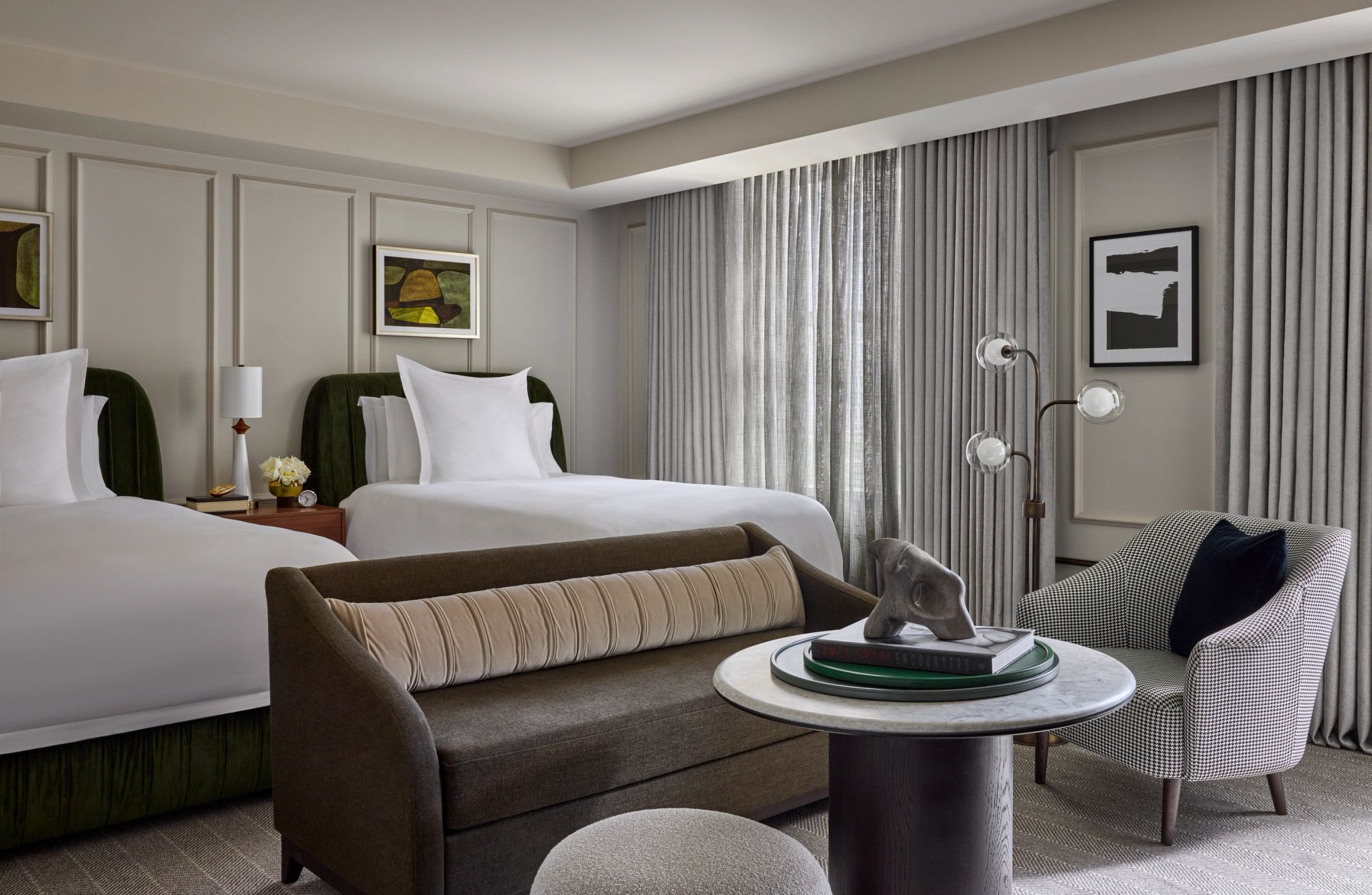 Deluxe Two Doubles City View quarto familia – cama twin – quarto duplo