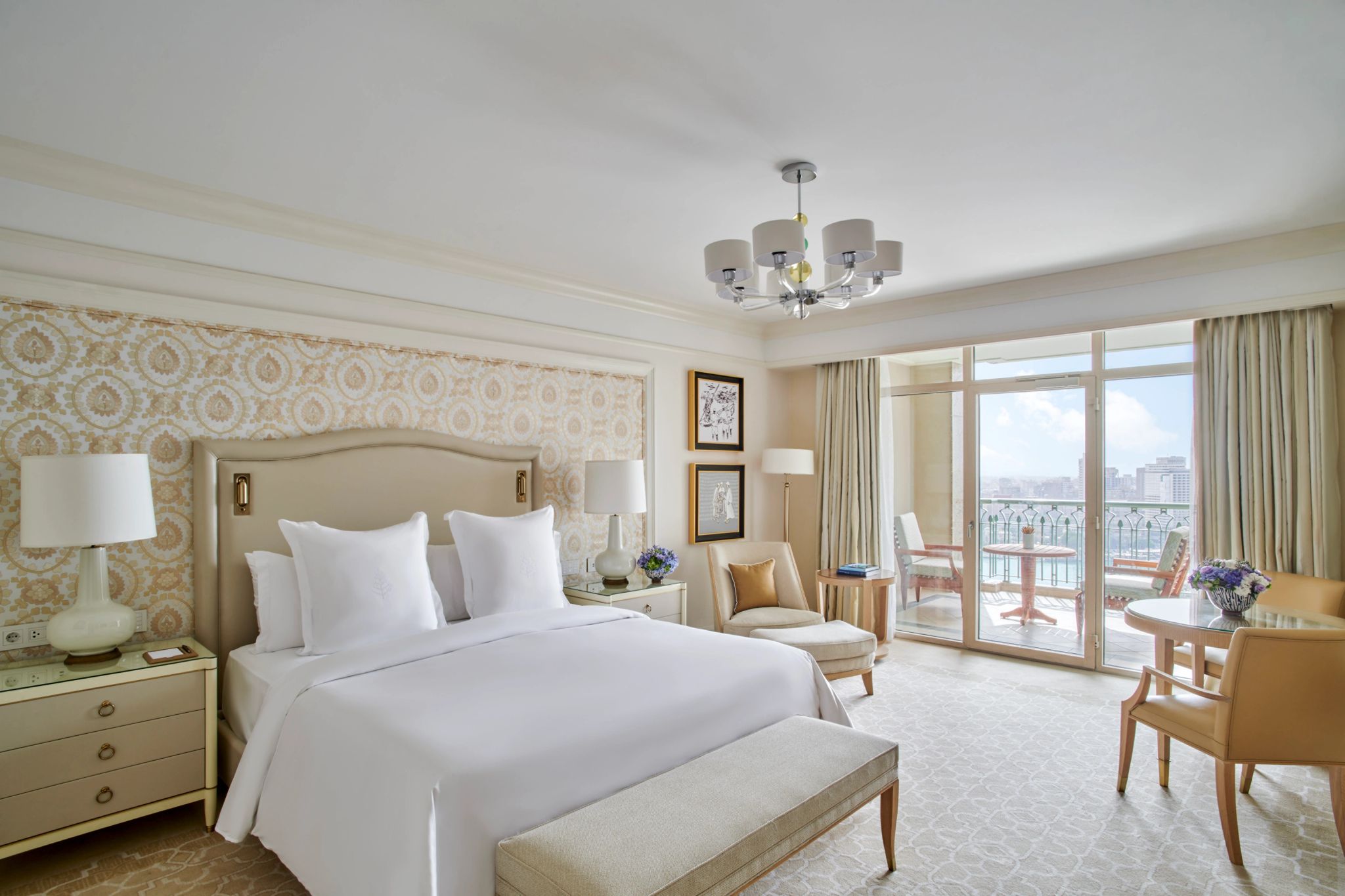 cama king-size – vista panoramica – decoracao contemporanea