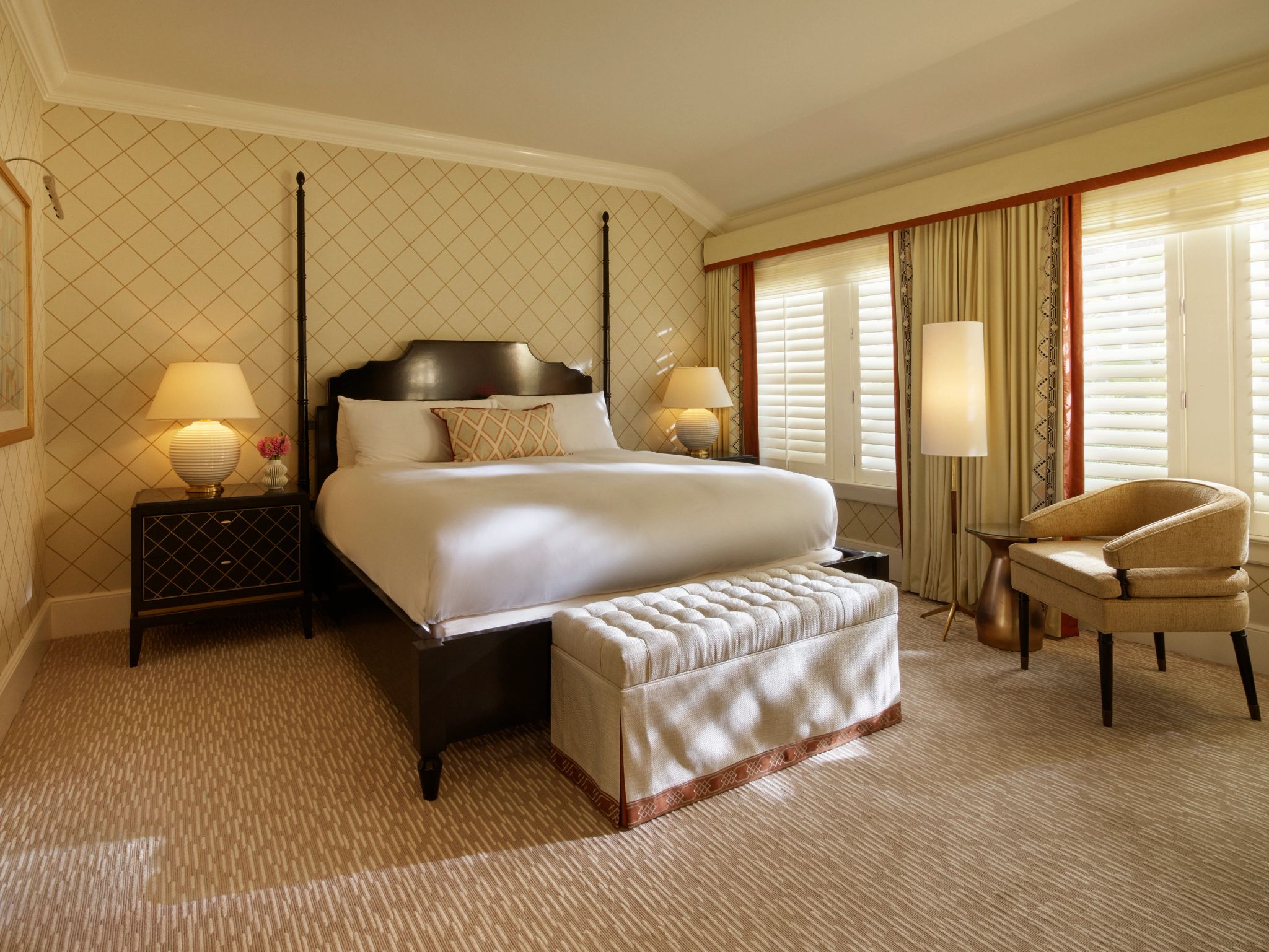 Beverly Hills Bungalow Suite suite classica - decoraçao classica - suite casal- cama king