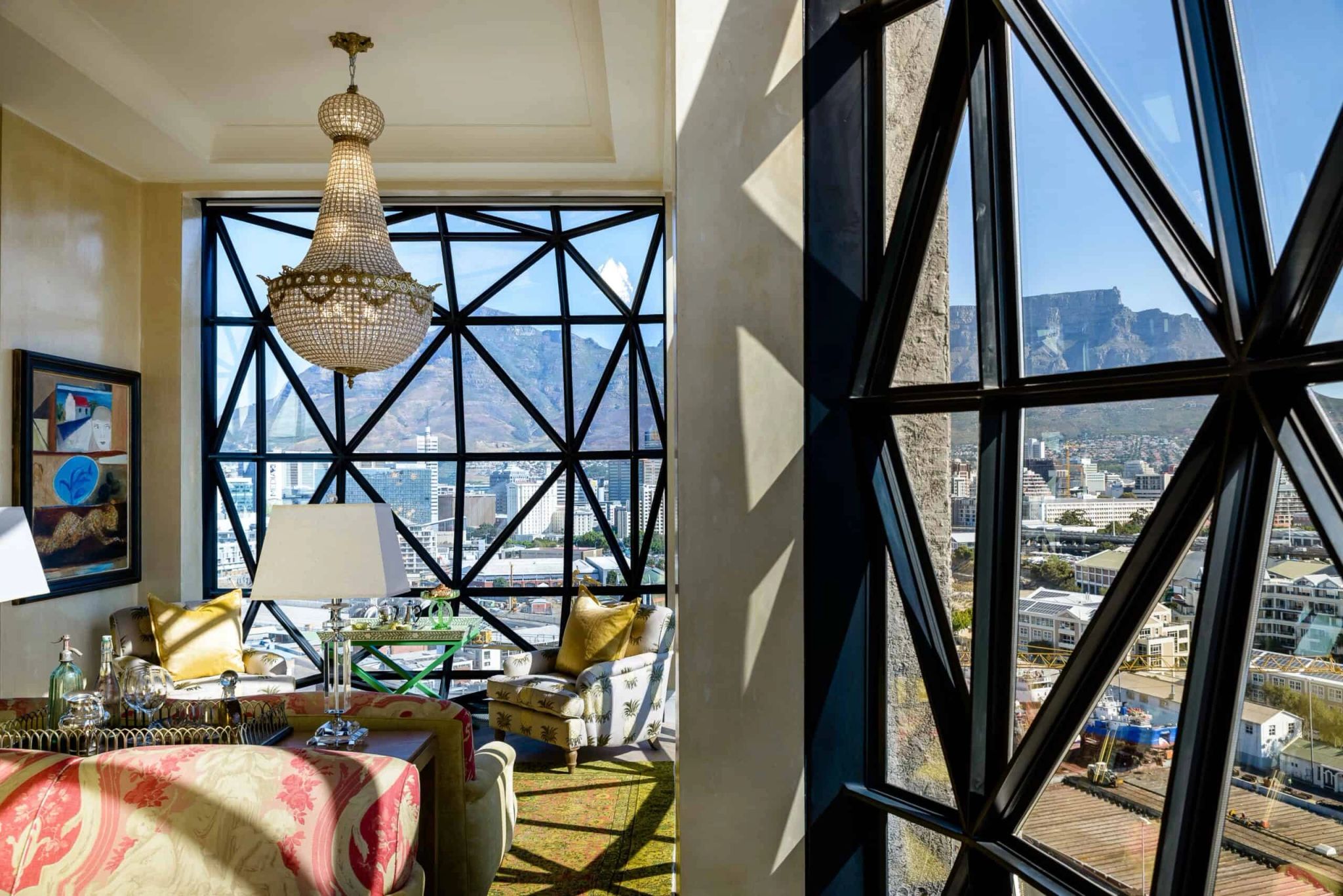 The Penthouse hospedagem de luxo - vista panoramica quarto - design de interiores hotel