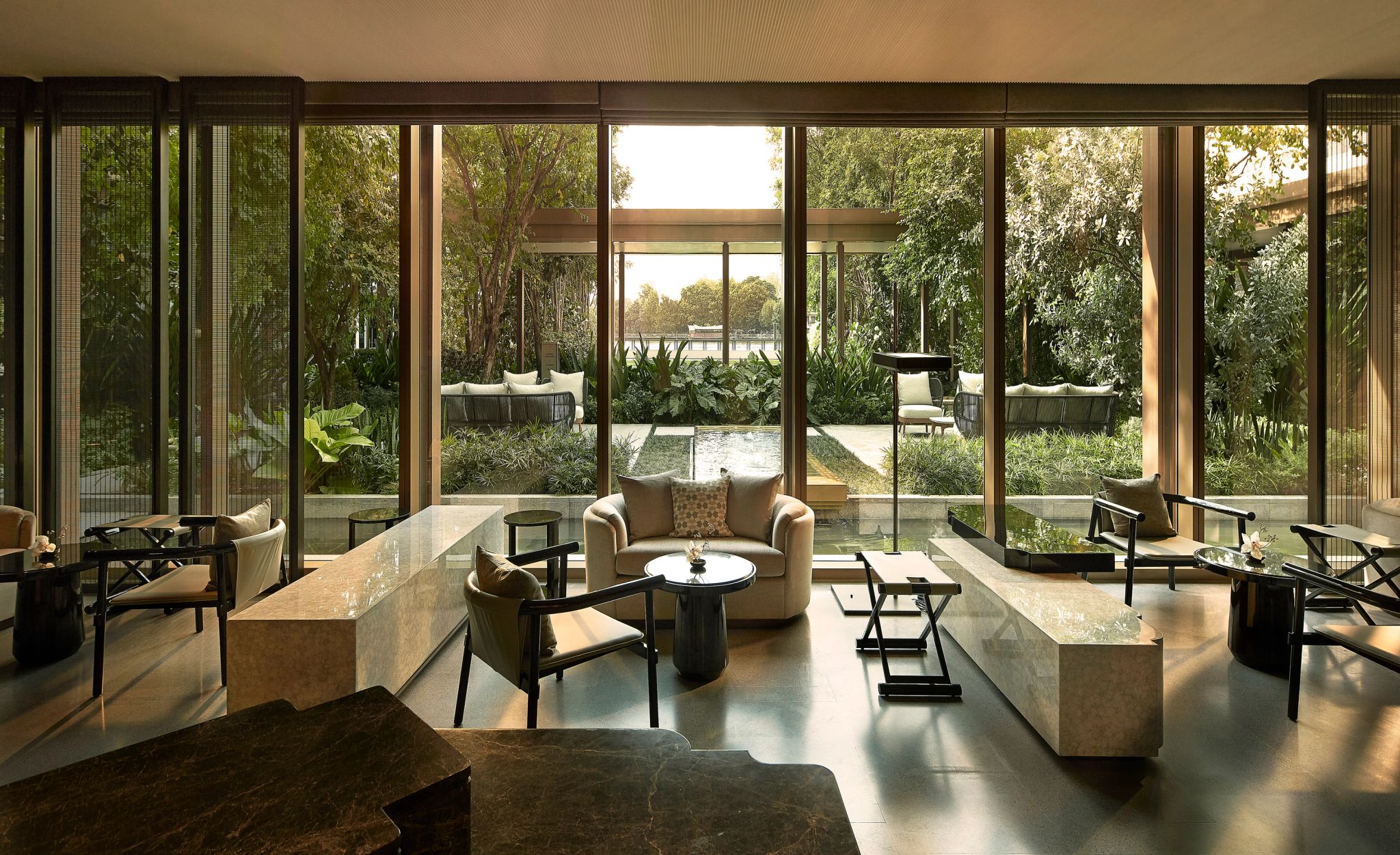 spa de luxo - spa moderno - lounge do spa