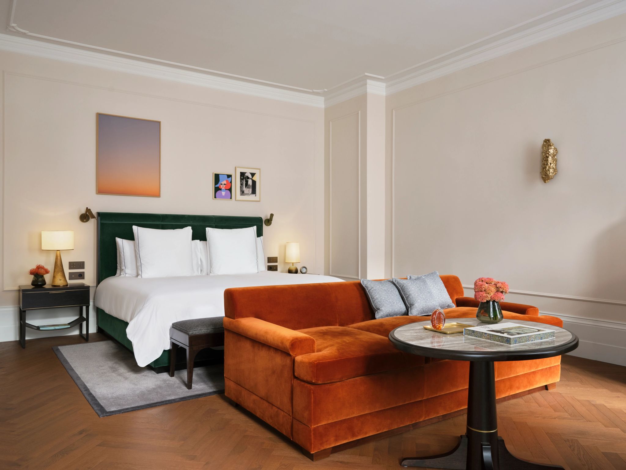 cama king – suite ampla – design de luxo