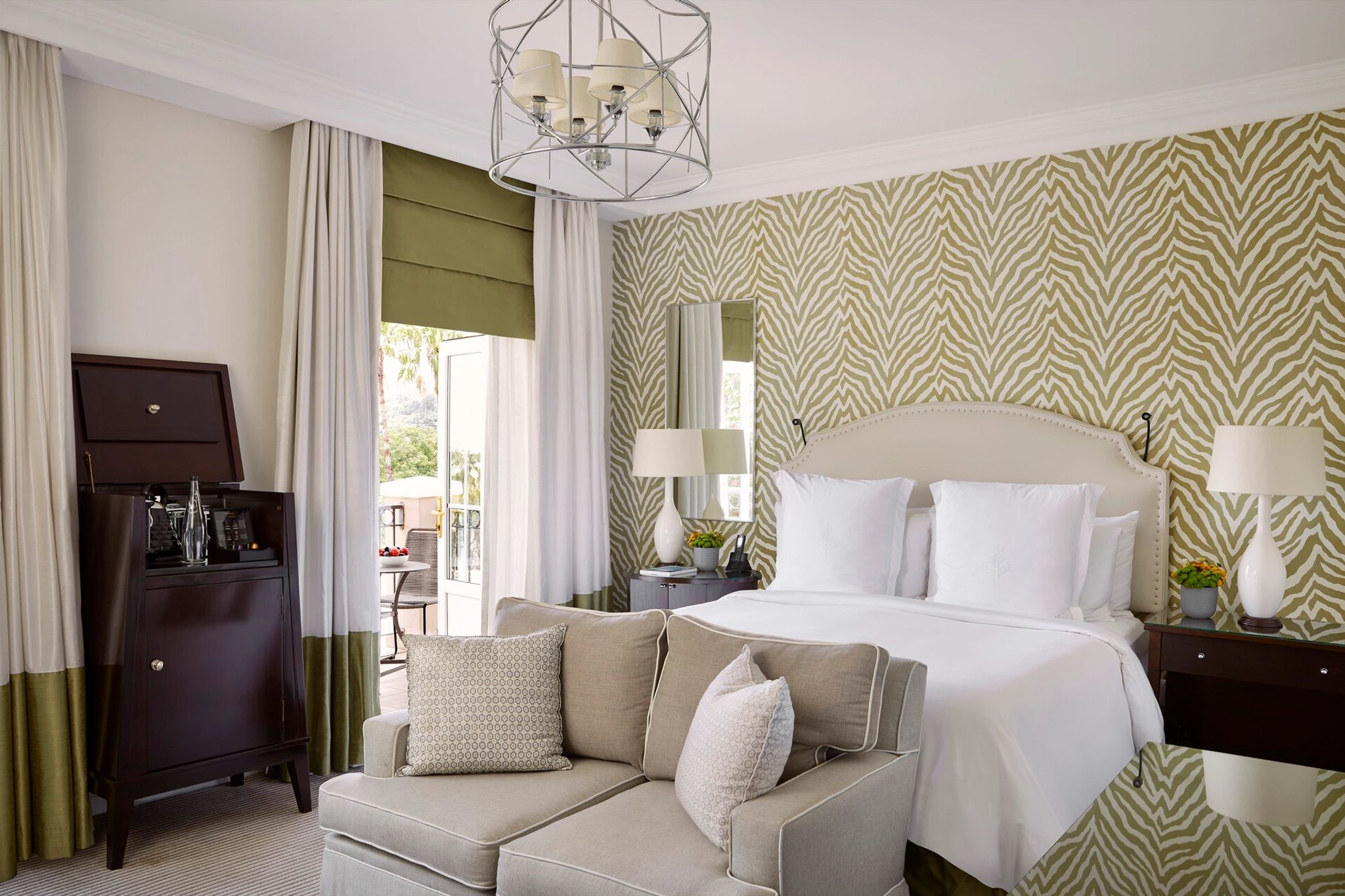 Panoramic View Premier quarto de luxo - decoracao moderna - sofa confortavel