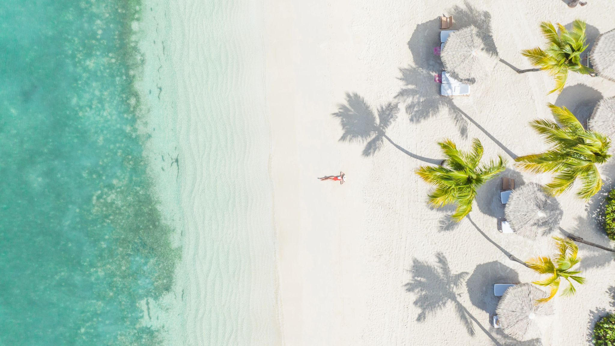 Praia do resort Jumby Bay Island banho de sol - praia paradisiaca - praias do caribe - praia privativa - natureza