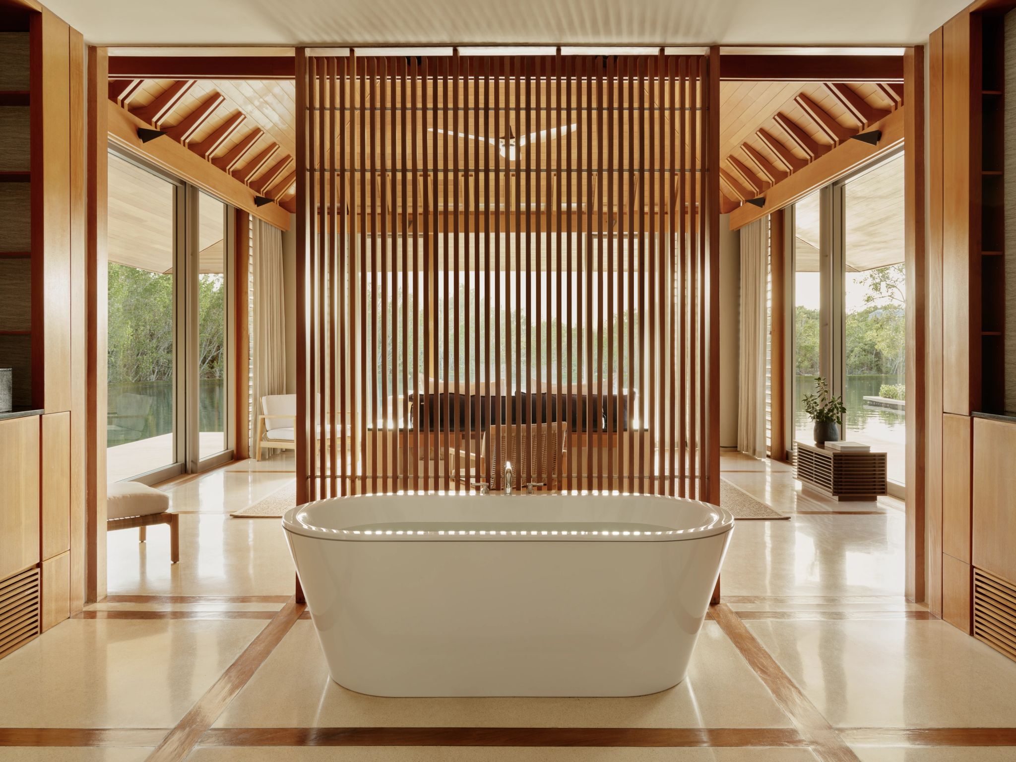 Four Bedroom Tranquility Villa banheira - banho de banheira - banheiro premium