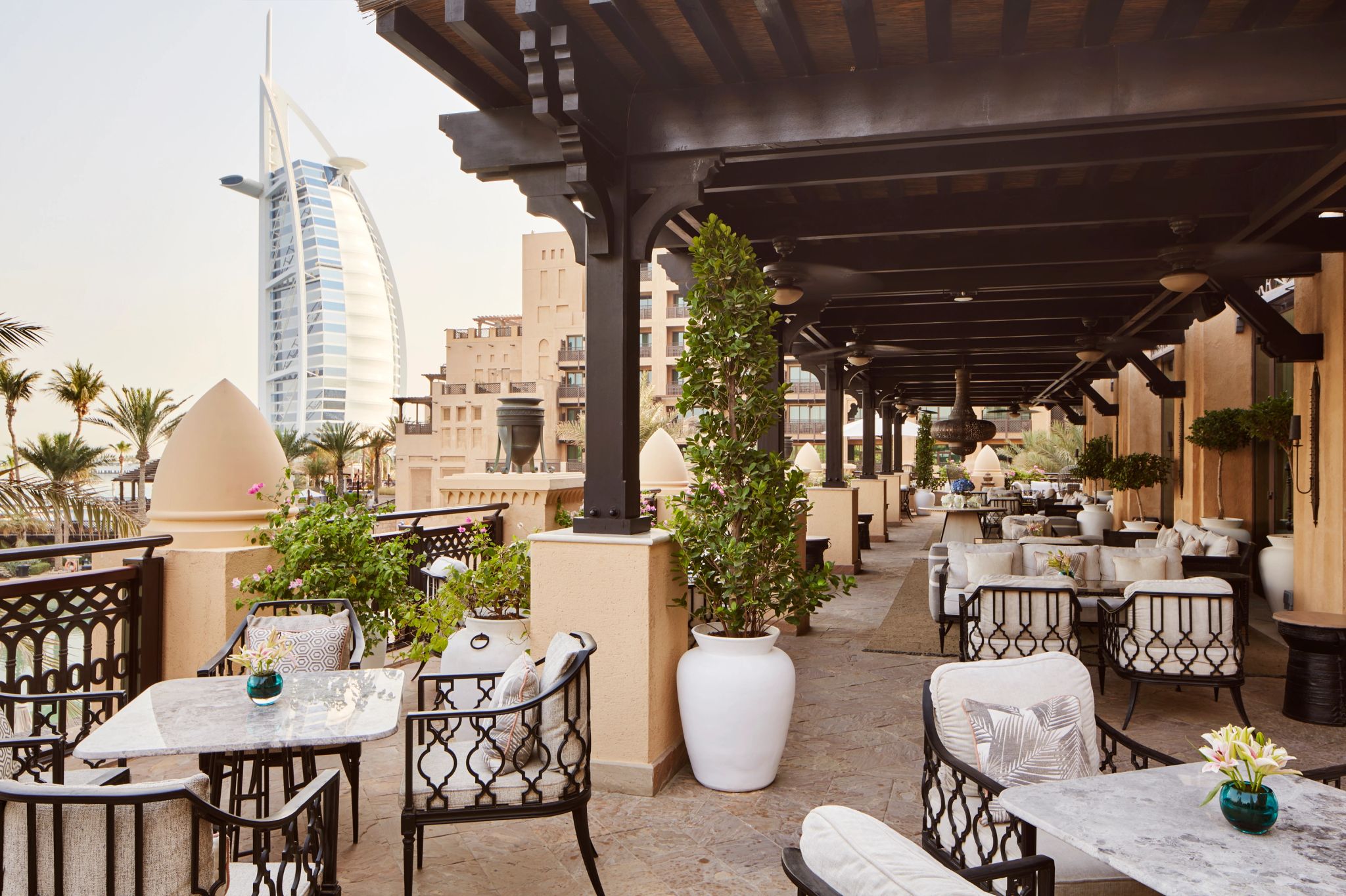 lounge com terraço - terraço gourmet - vista burj al arab