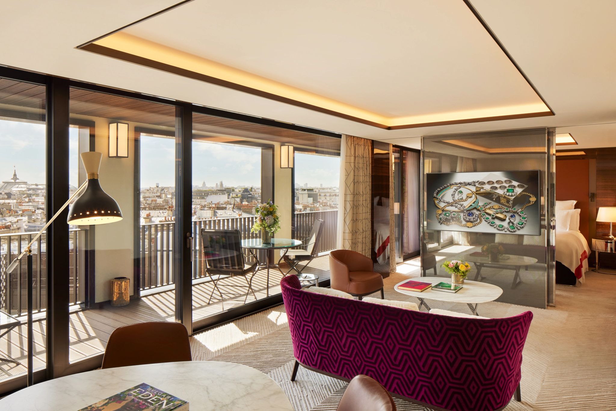 sala de estar – suite vista paris – vista cidade 