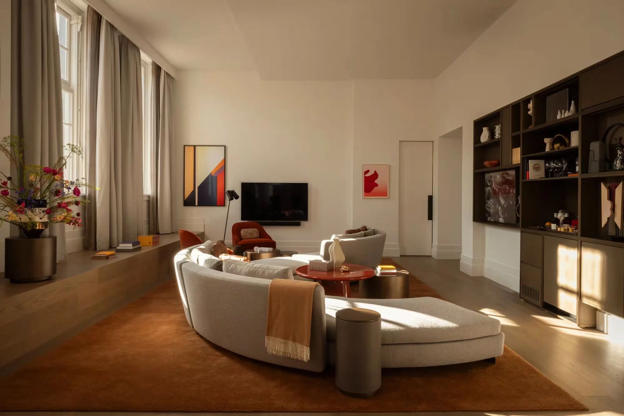 Huis 020 sala residencial - arquitetura neoclassica - obras arte