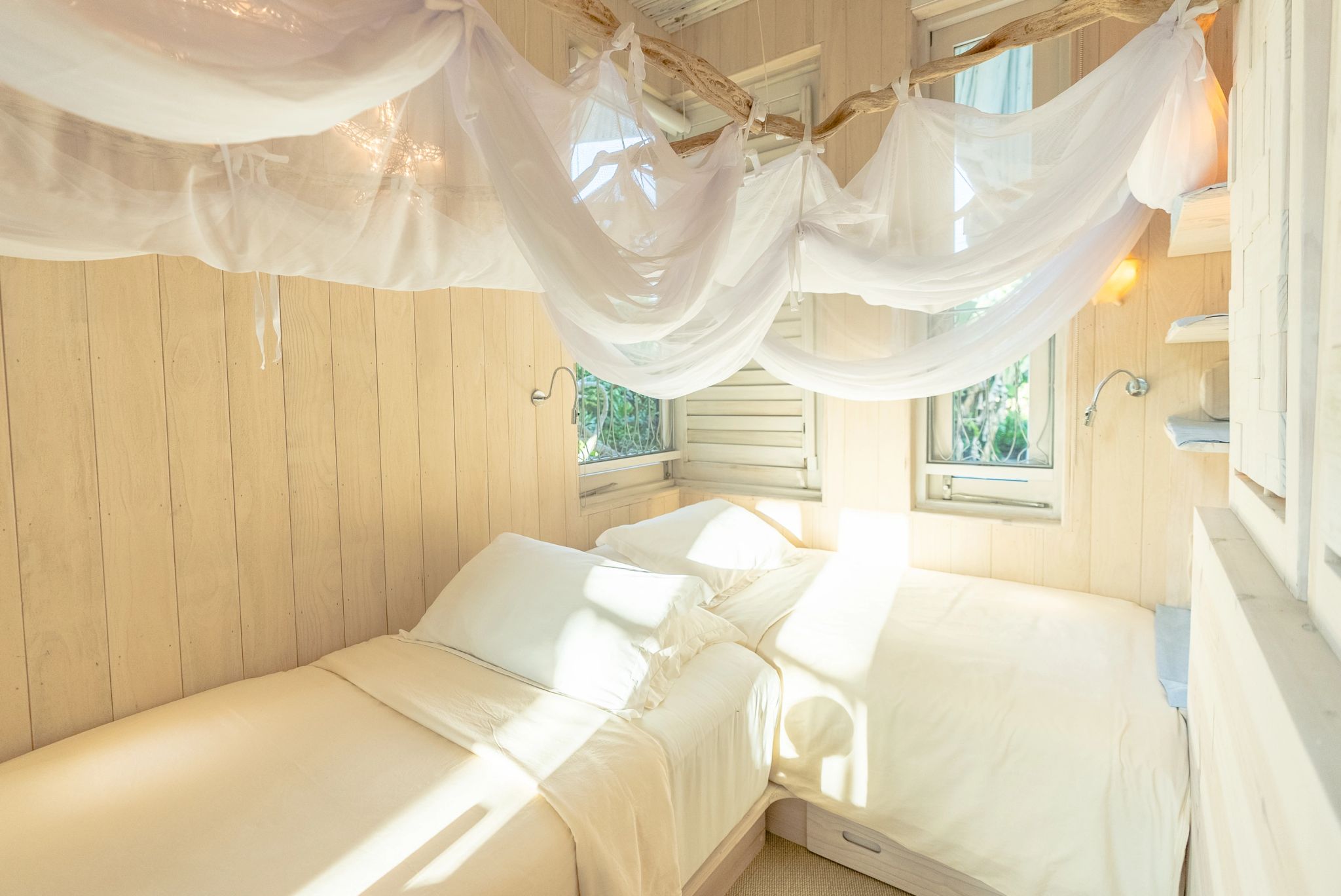 Beach Hideway quarto com duas camas - vila para familia - vila moderna