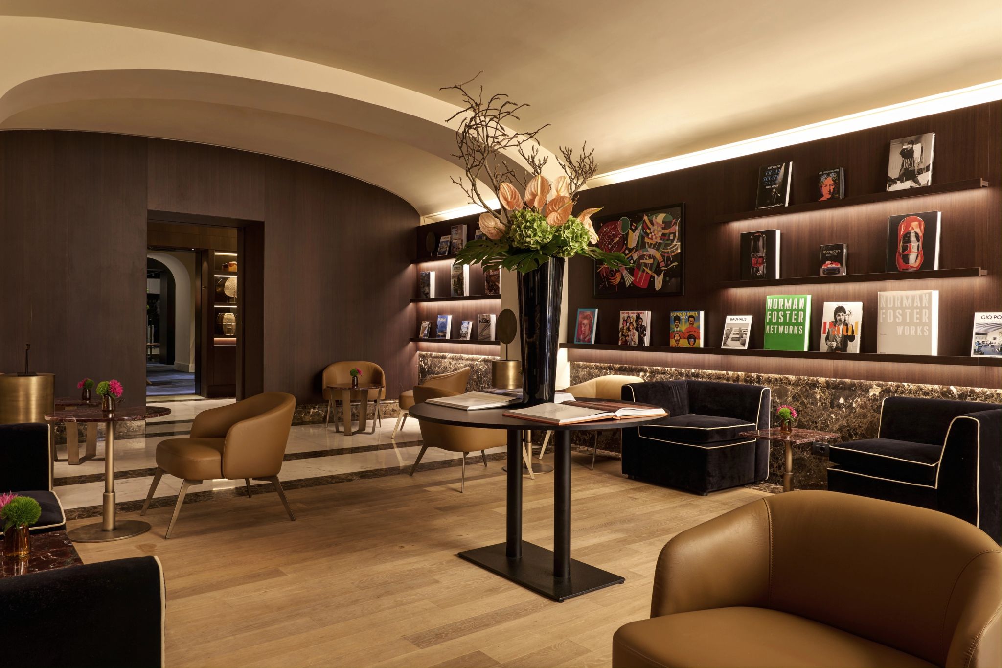 sala de estar - lobby moderno - lobby chique