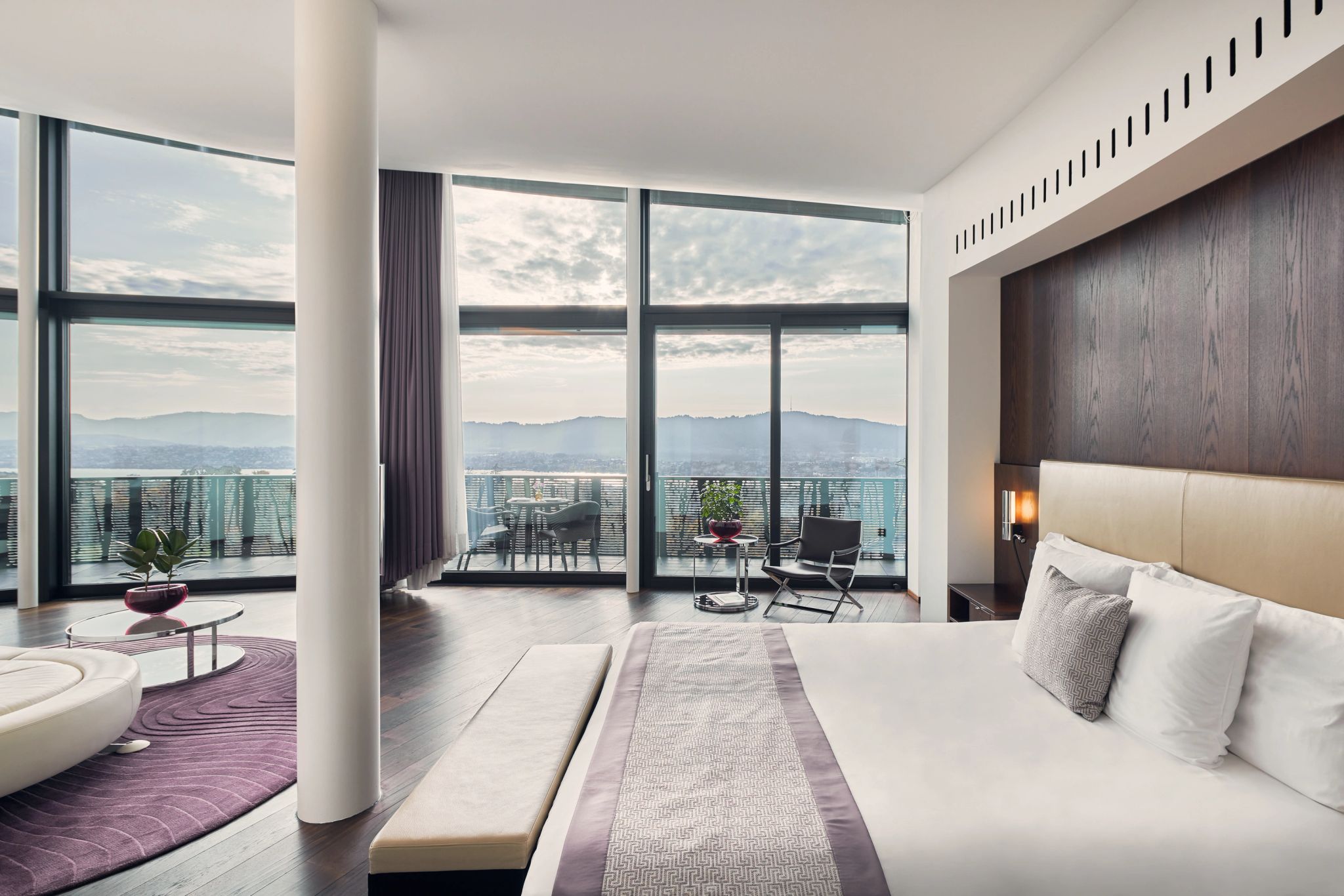 suite com terraço - vista panoramica – suite moderna  - suite vista panoramica zurique