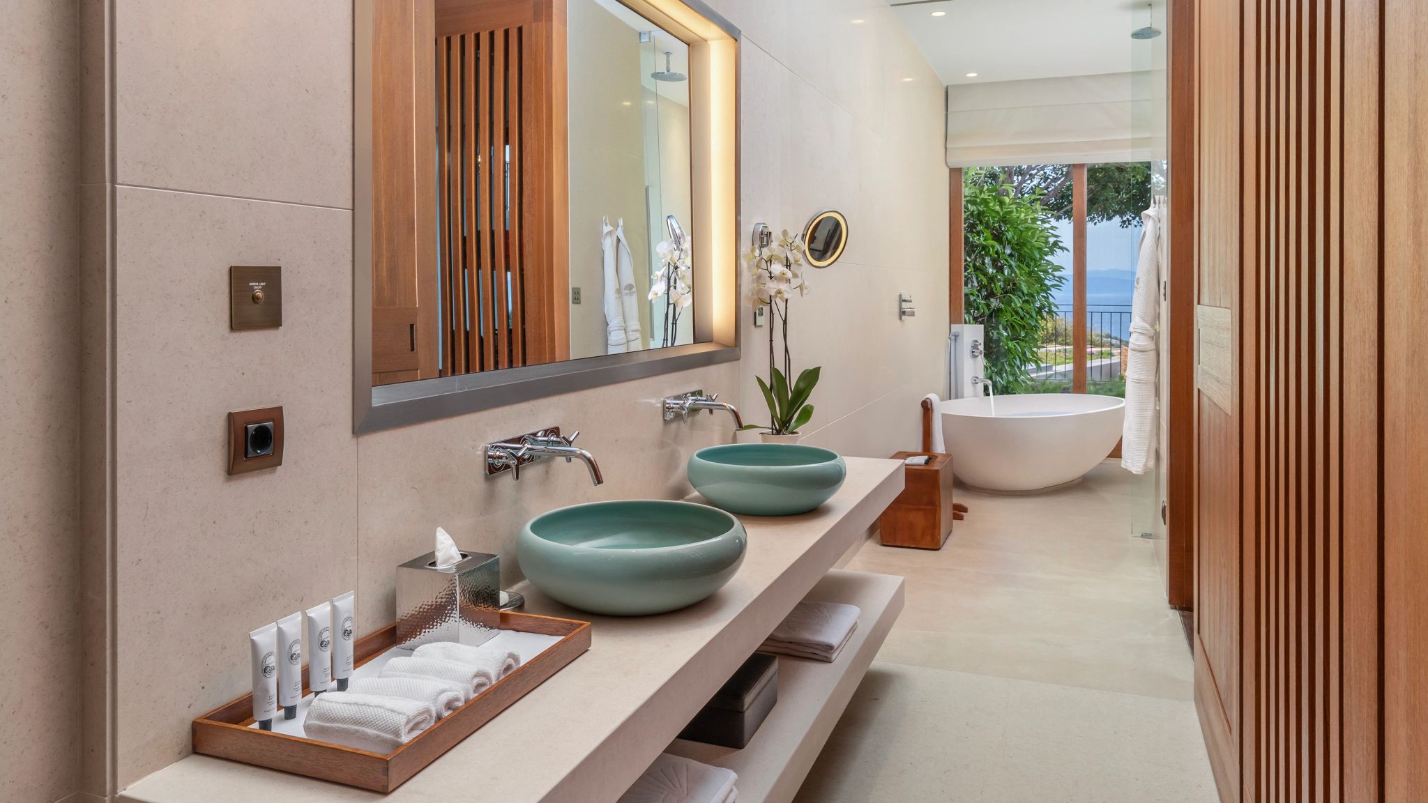 Sea View King pia dupla - banheiro casal - banheiro chique