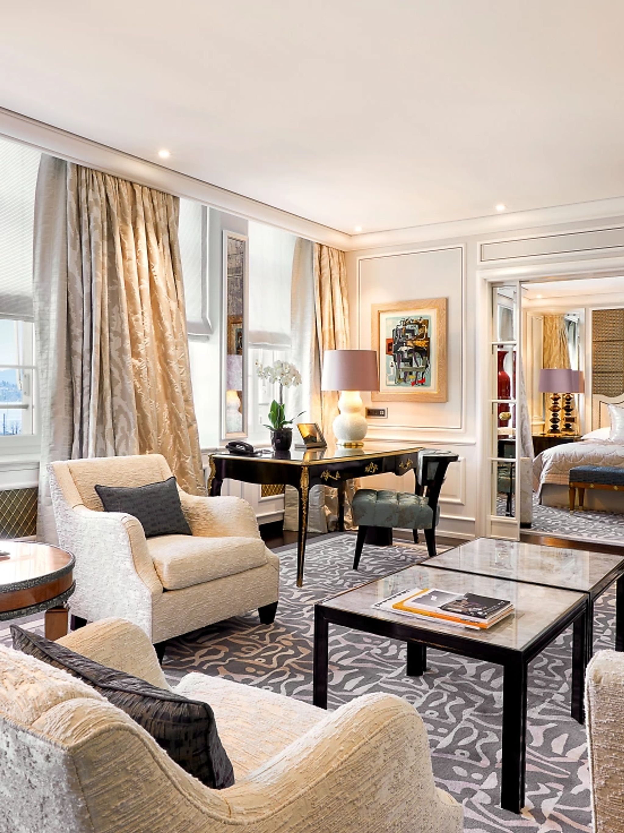 River Suite Sala de estar — poltrona de design — ambiente integrado