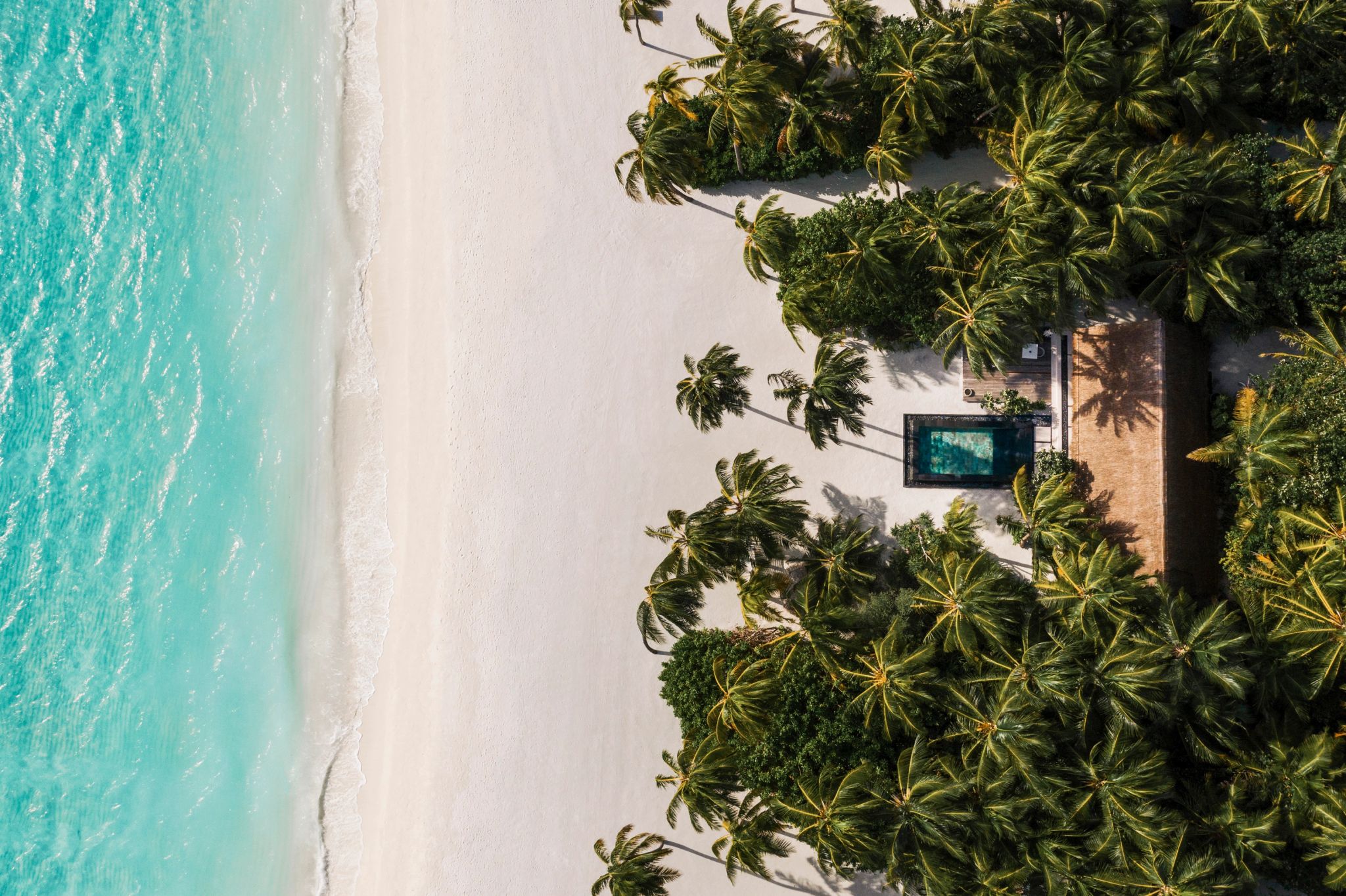 praia paradisiaca - praia nas maldivas - suite frente mar - piscina privativa