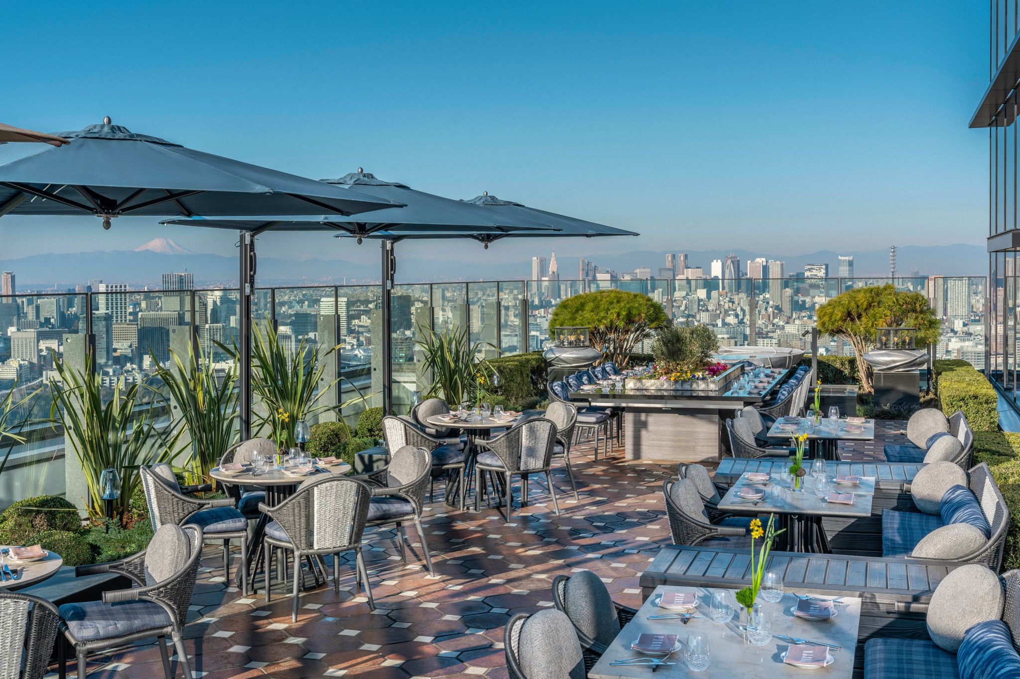 Terraço do Restaurante Pigneto terraço gourmet - restaurante com terraço - vista panoramica toquio