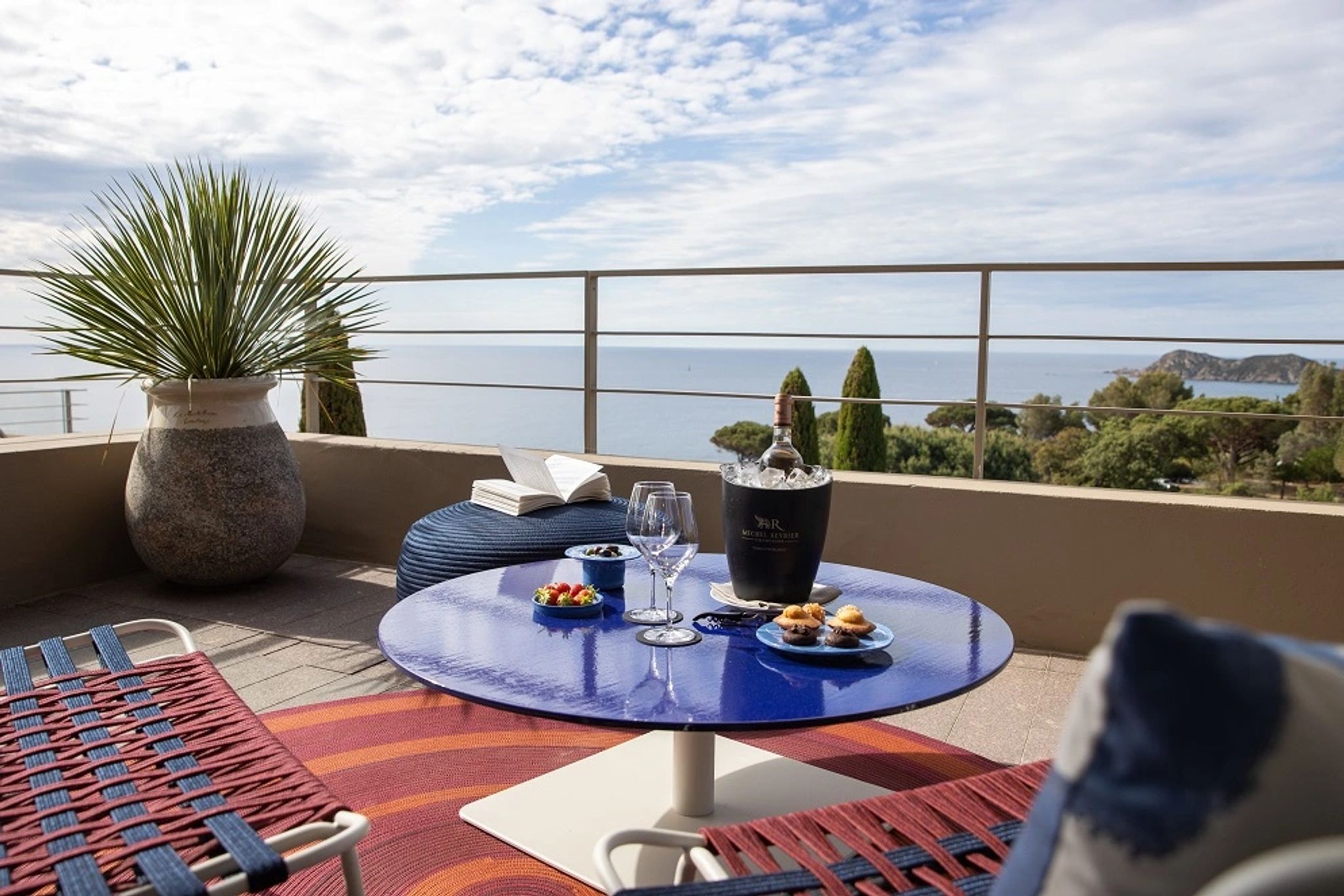 Deluxe Sea View Terrace area gourmet externa - terraço com vista – vista mar