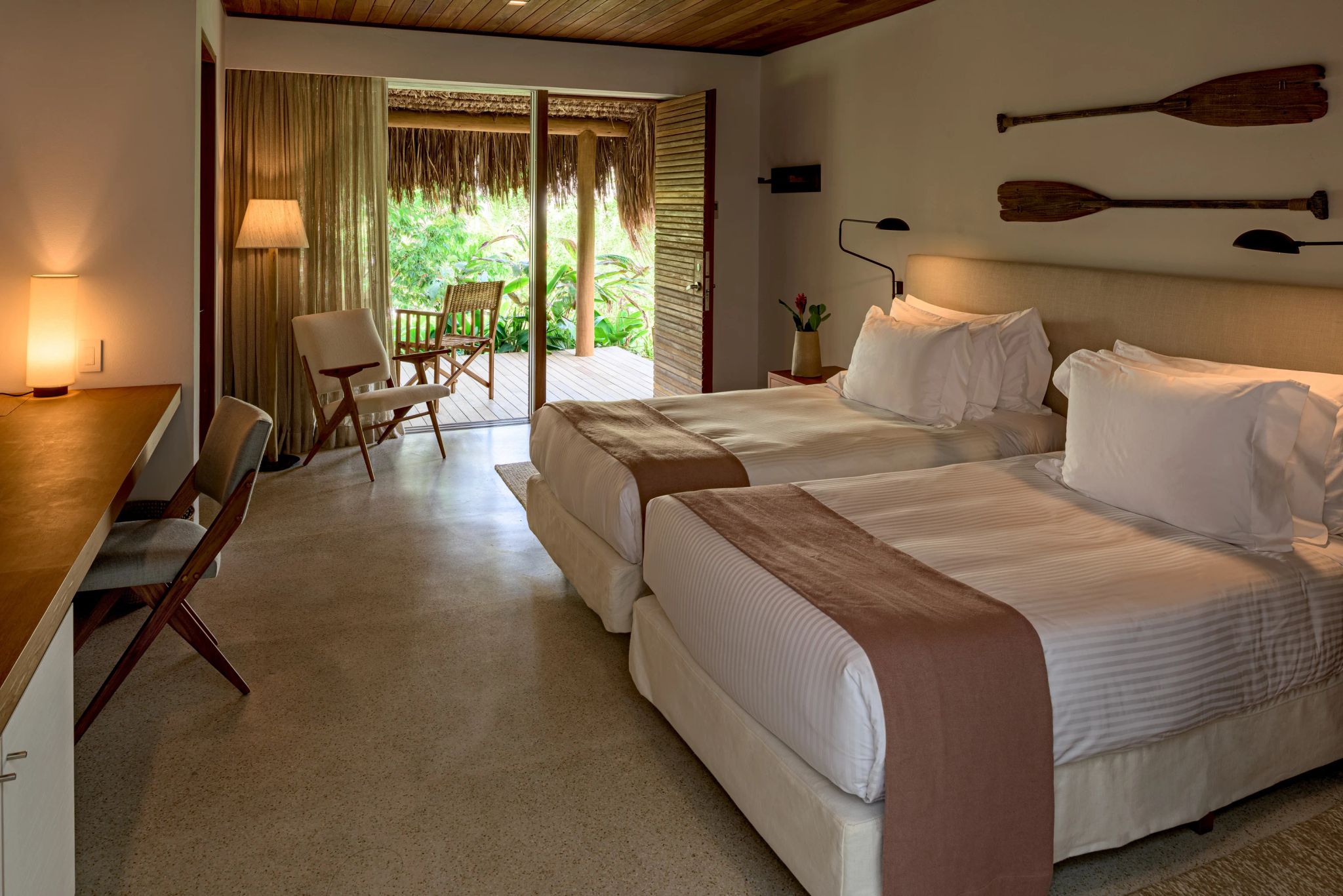 quarto de hotel - camas twin - hotel fasano