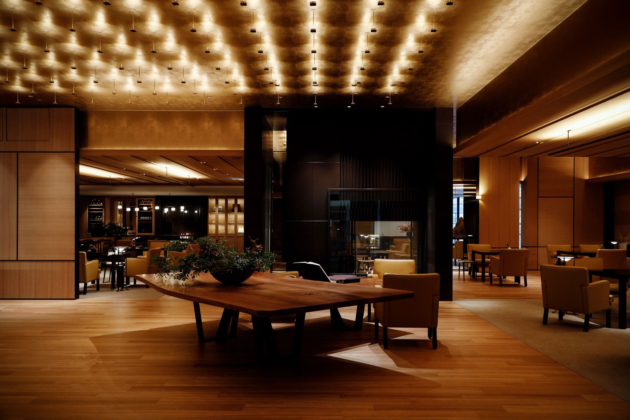 Lobby Park Hyatt Kyoto decoraçao moderna – lobby de luxo - recepçao de hotel