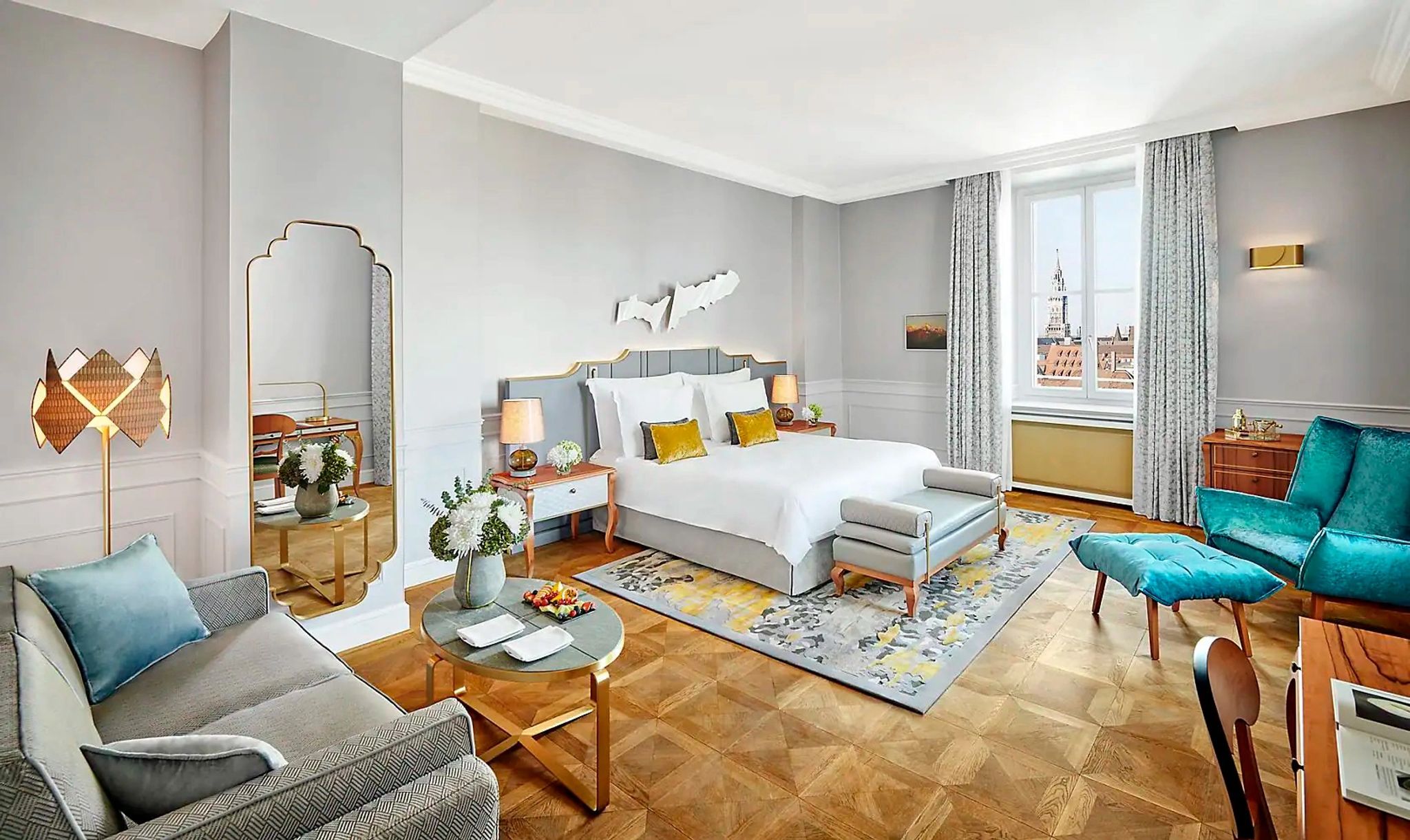 cama de casal – vista panoramica – decoracao moderna