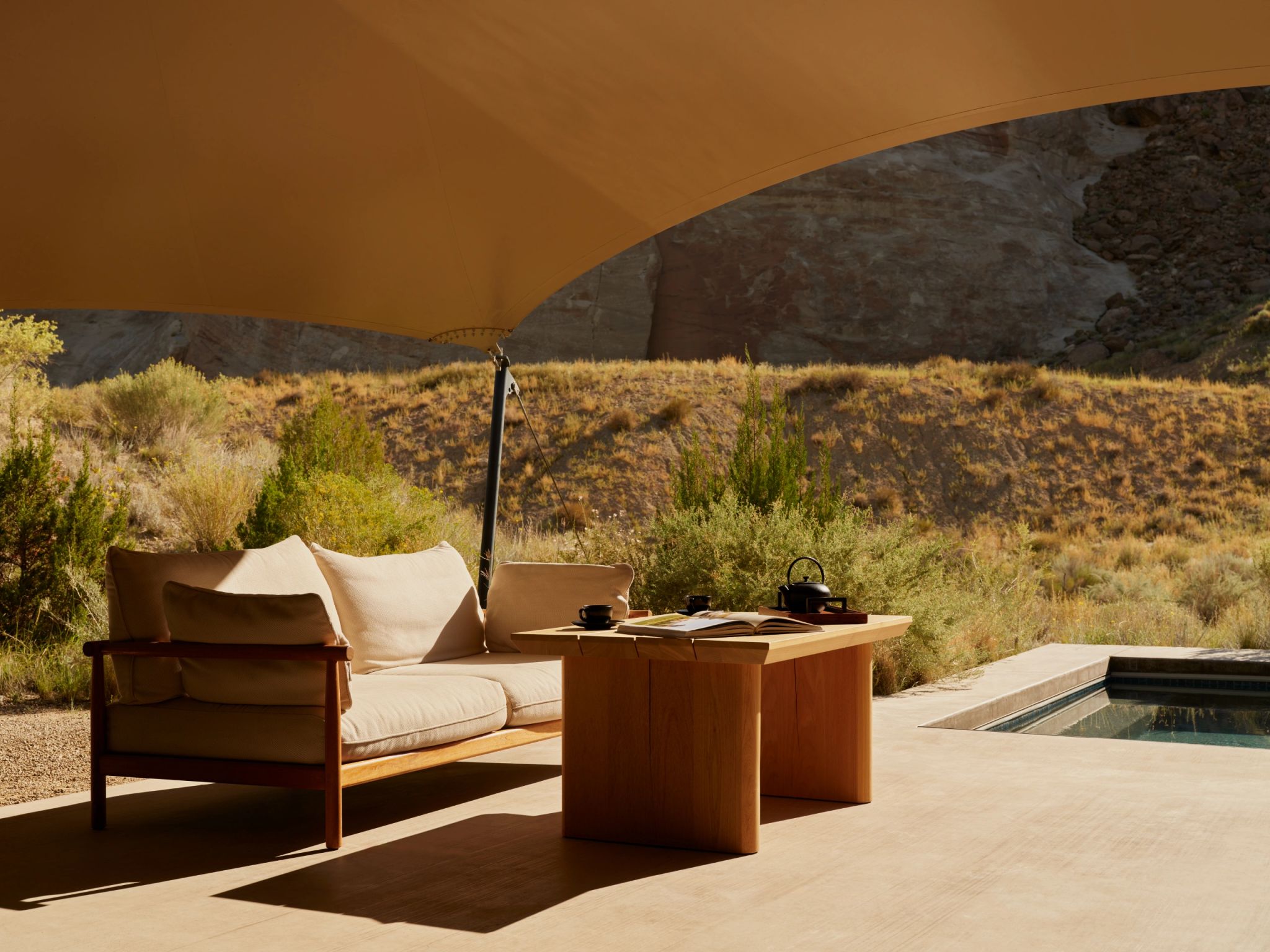 One Bedroom Tended Pavilion   area externa suite - terraço suite – suite com piscina