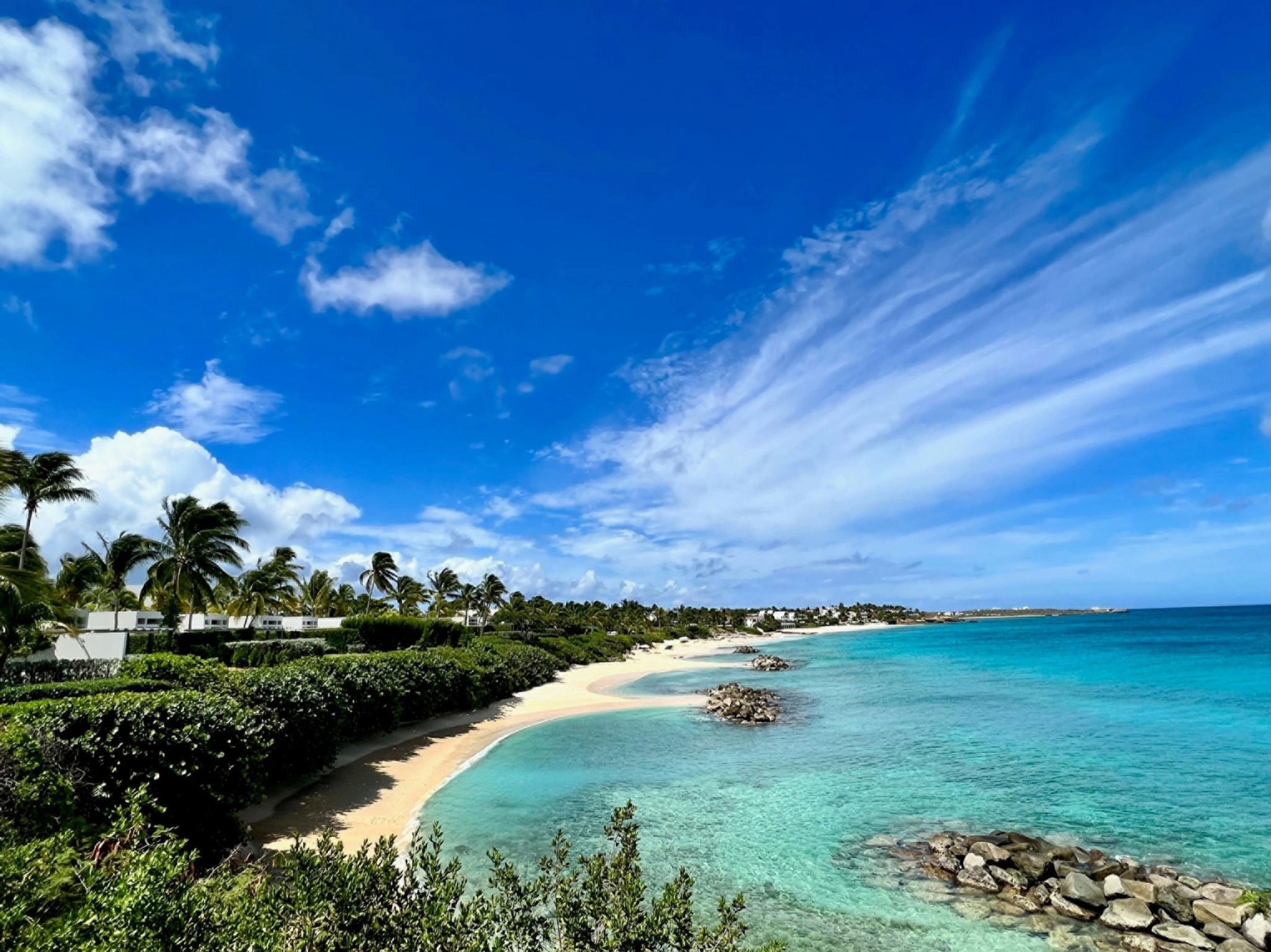 vista mar – praia de anguilla – mar do caribe - praia paradisiaca