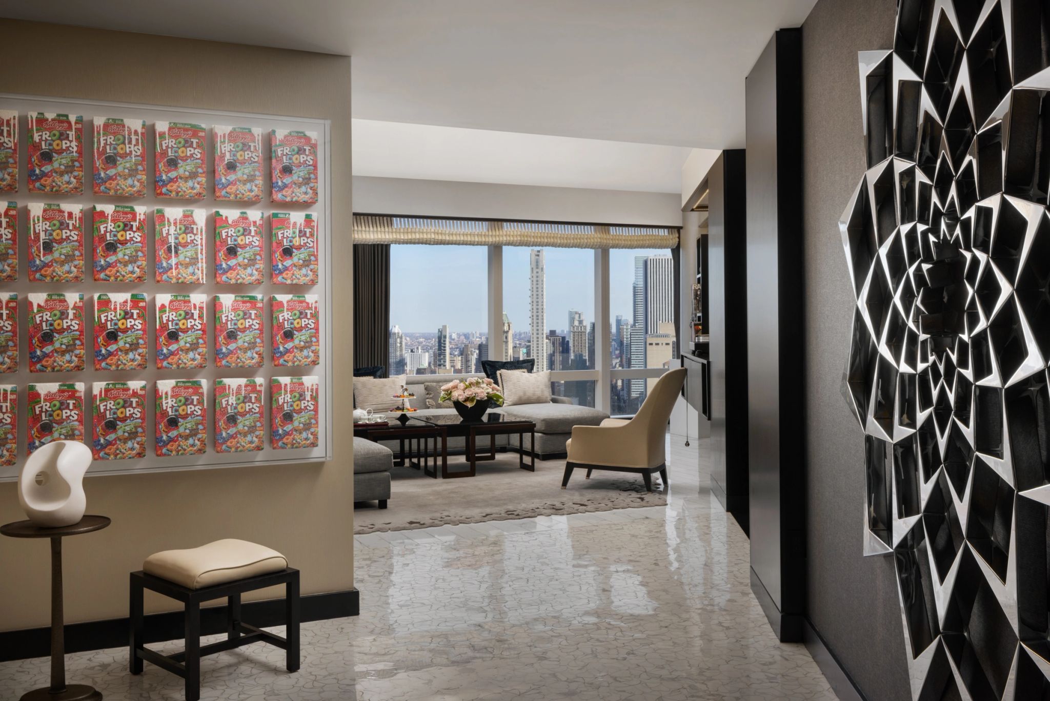 Suite 5000 hall de entrada - suite moderna - obras de arte - arte contemporanea