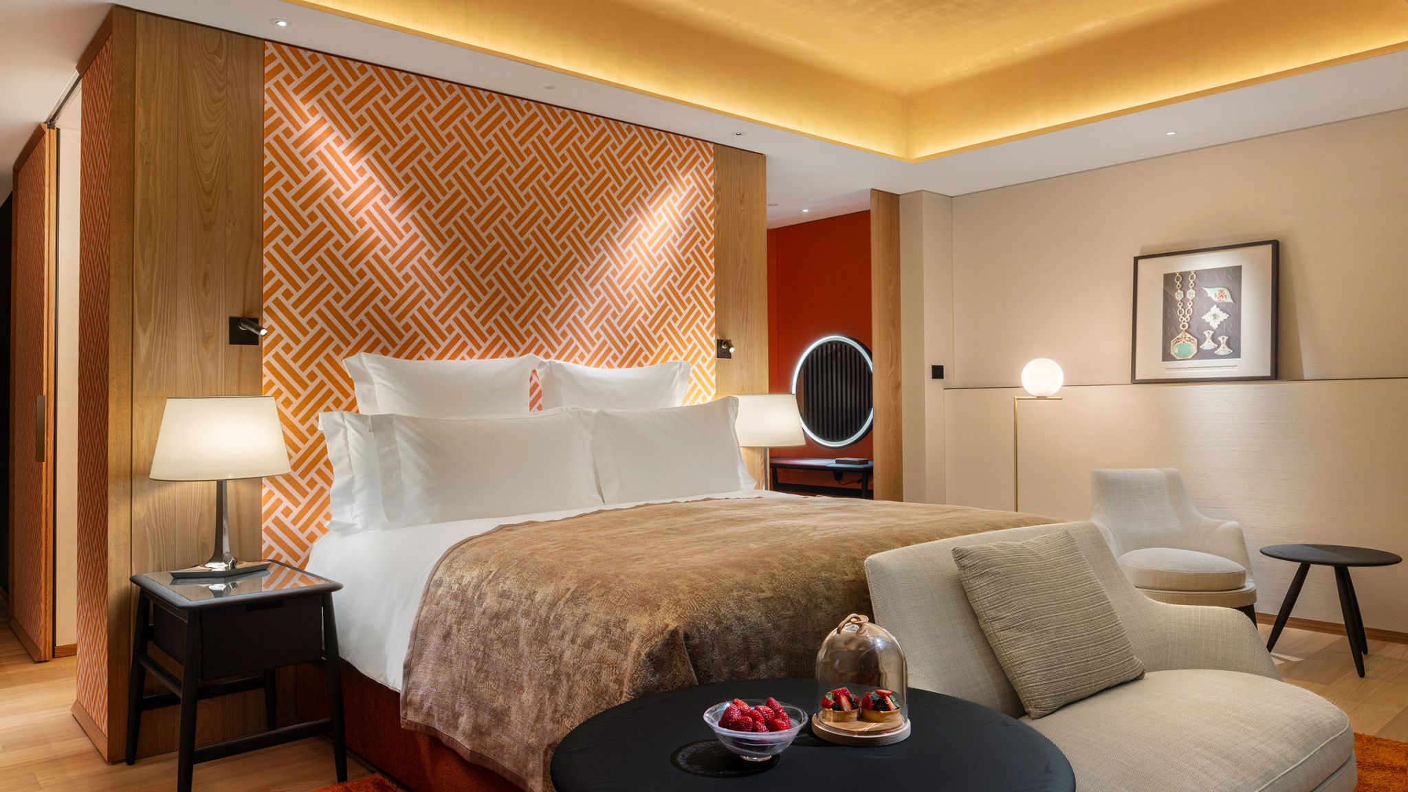 Deluxe King cama de casal - lencois premium - decoracao moderna